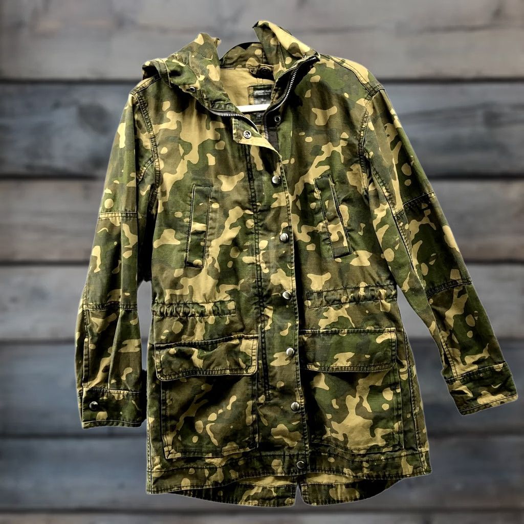 Gap GAP Camo Utility Jacket Womens XS Outdoors Canvas Mid Length Size XS / US 0-2 / IT 36-38 - 1 Thumbnail
