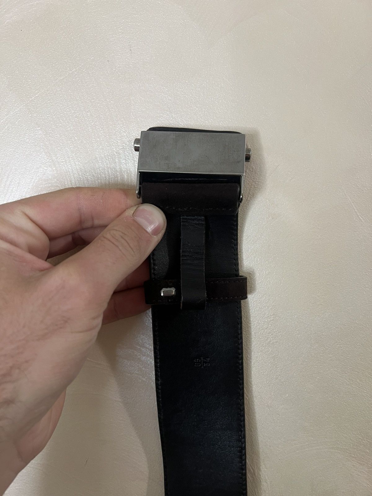 Prada Prada buckle belt leather Velcro Size 34 - 5 Thumbnail