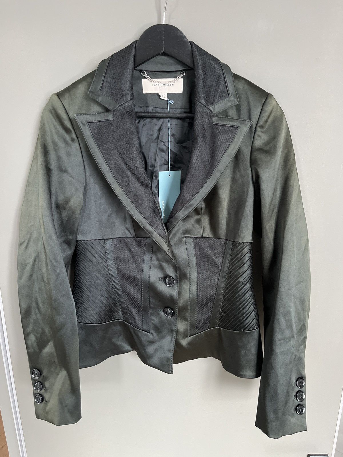 Karen Millen Karen Millen Gradient Green Blazer Jacket Size M / US 6-8 / IT 42-44 - 2 Thumbnail