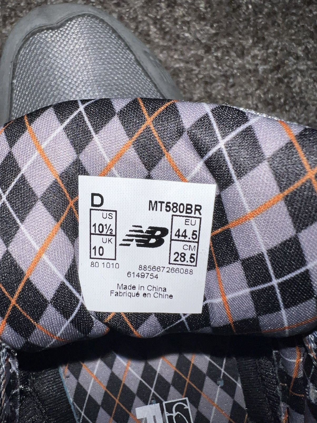 New Balance New Balance X Burn Rubber MT580 Grey Arglye Size US 10.5 / EU 43-44 - 6 Thumbnail