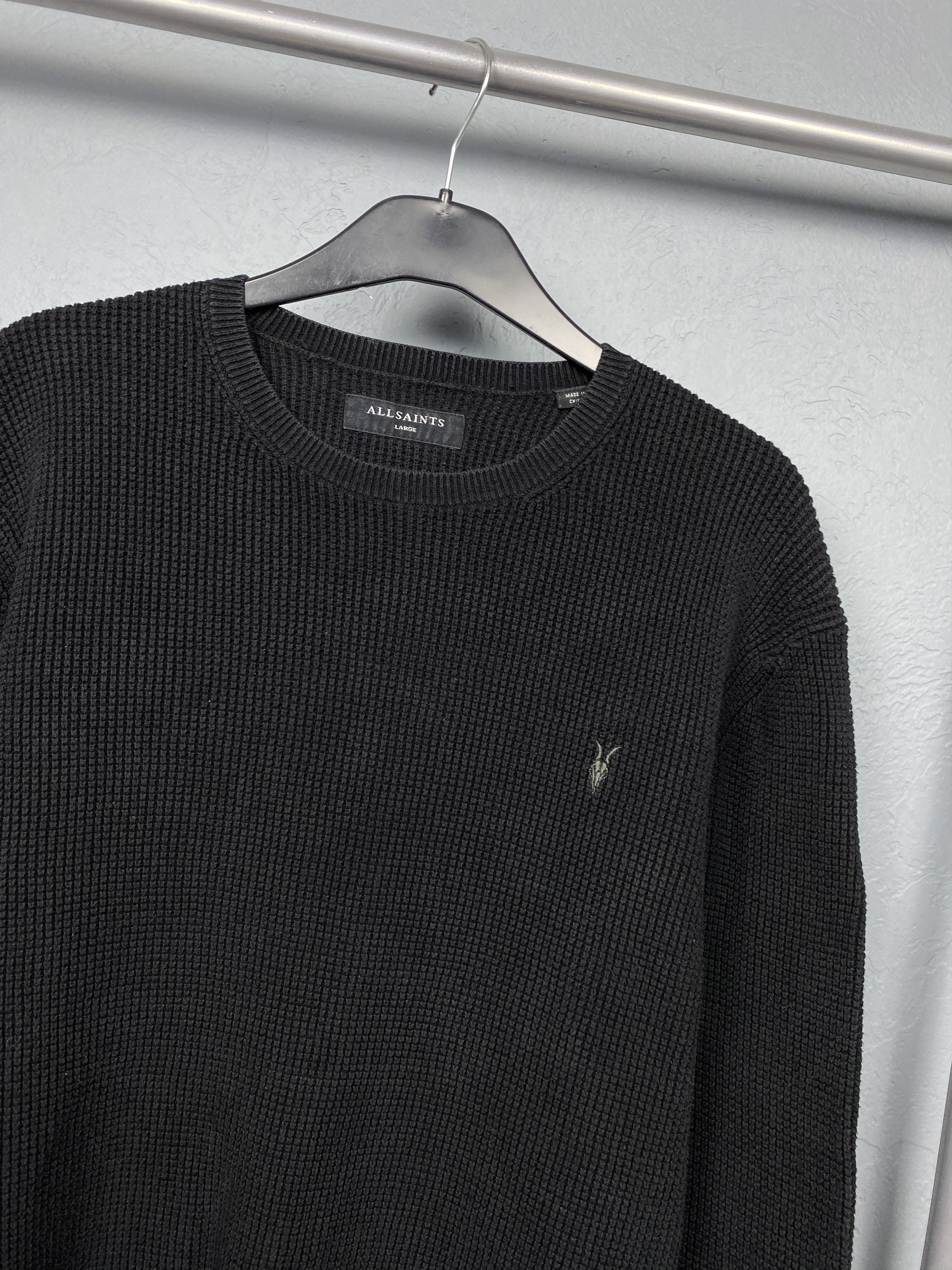 Allsaints Allsaints Mens Trias Crew Neck Knit Sweater Size US L / EU 52-54 / 3 - 2 Thumbnail