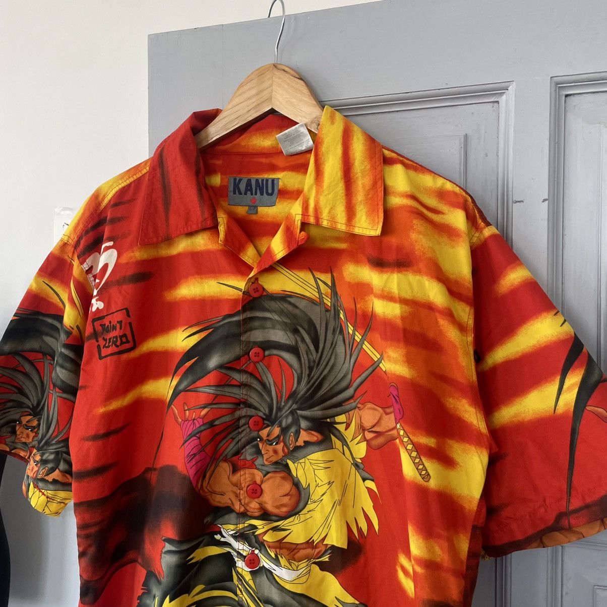 Japanese Brand × Vintage Vintage 90's Shodown Samuri Goku Anime Single Stitch Shirt Size US S / EU 44-46 / 1 - 5 Thumbnail