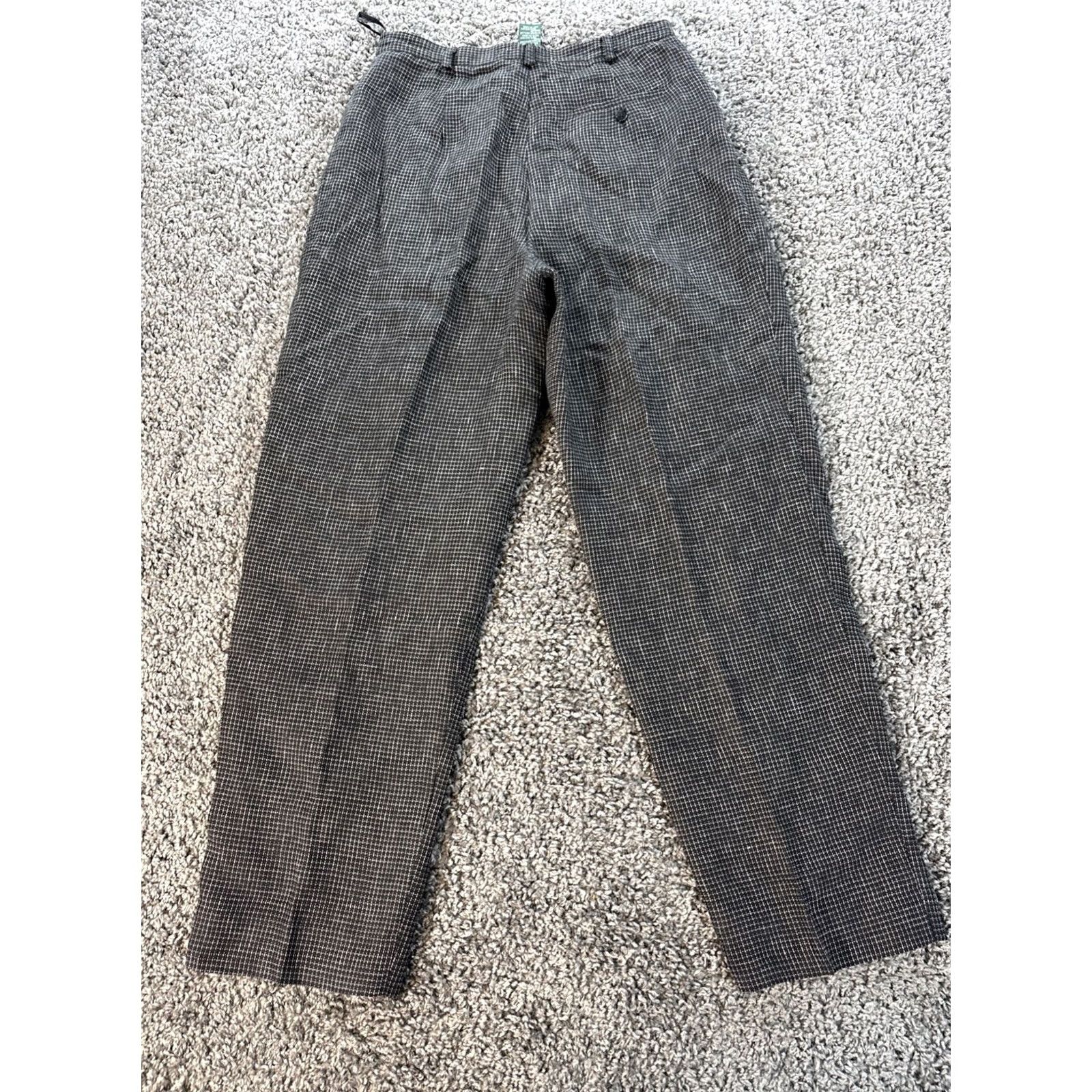 Ralph Lauren Lauren Ralph Lauren Womens Wide Leg Dress Pants Gray Linen Size 30x31 Office Size 30" / US 8 / IT 44 - 6 Thumbnail