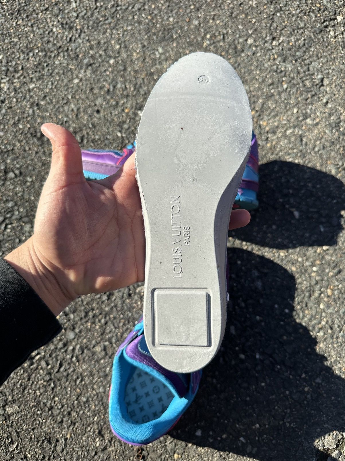 Louis Vuitton Louis Vuitton Trainer Purple Teal Metallic Size US 9.5 / EU 42-43 - 8 Thumbnail