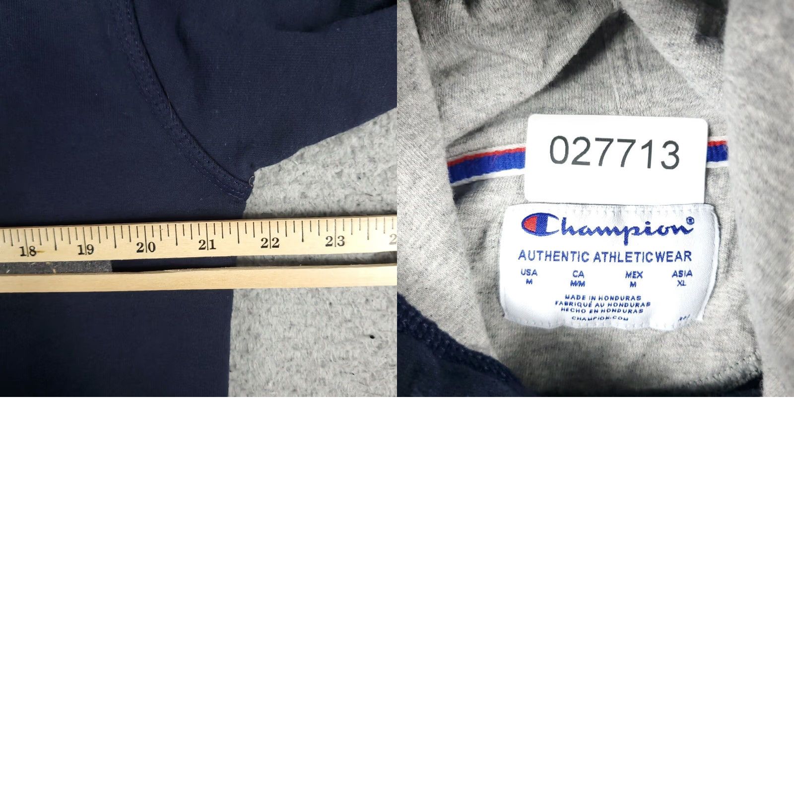 Champion VINTAGE Champion Hoodie Men Medium Navy Blue Pullover Sweatshirt Casual All Seasons Size US M / EU 48-50 / 2 - 8 Thumbnail