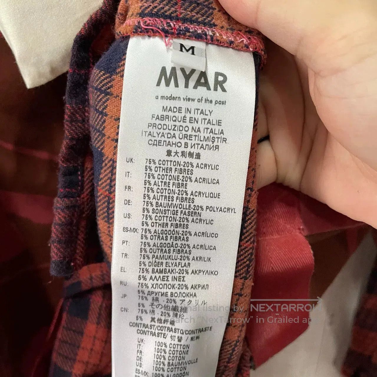 Other MYAR Red Camouflage Plaid Shirt. Size US M / EU 48-50 / 2 - 3 Thumbnail