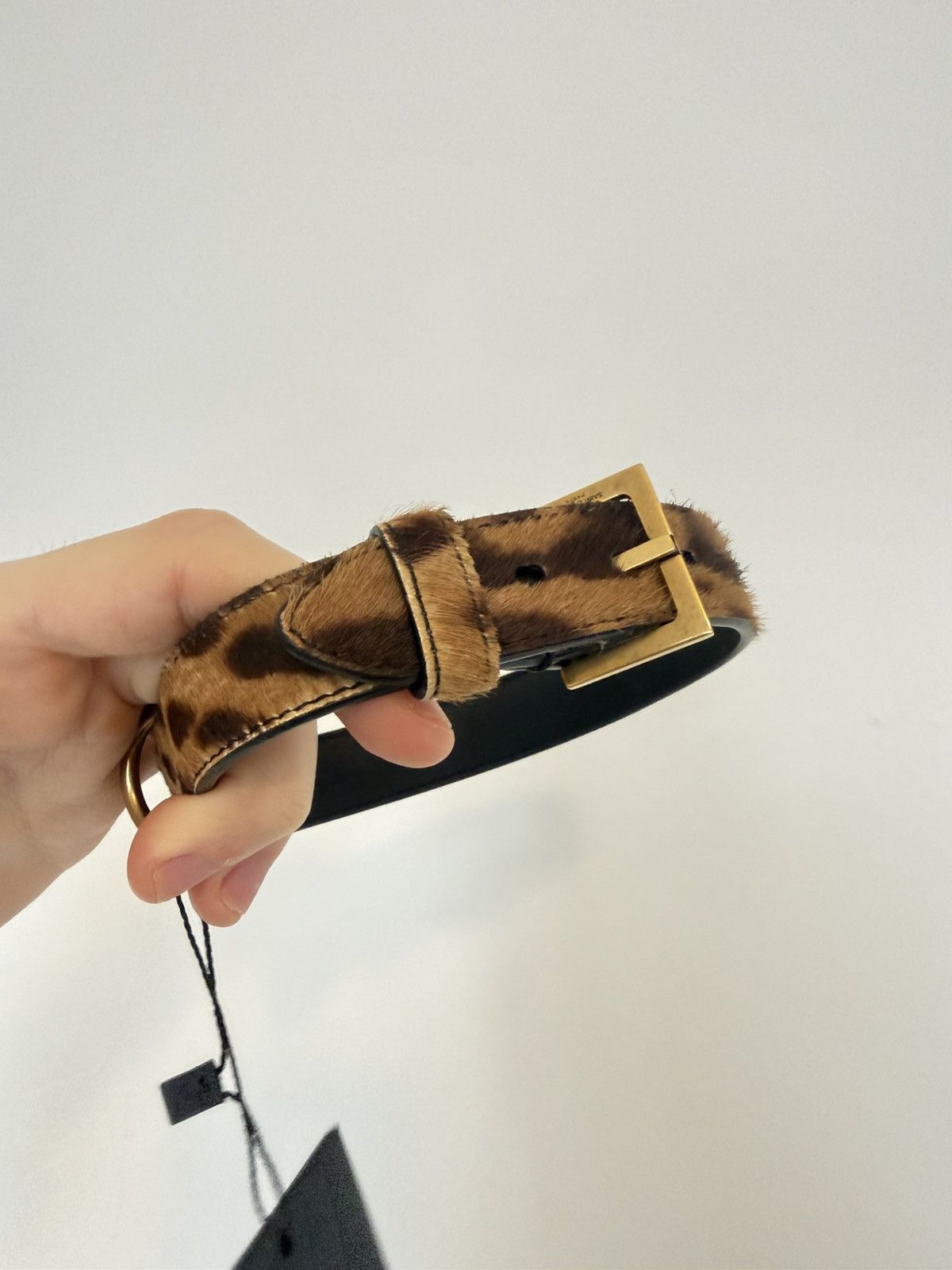 Saint Laurent Paris Saint Laurent Dog Collar in Pony-skin Look Leather Size ONE SIZE - 4 Thumbnail
