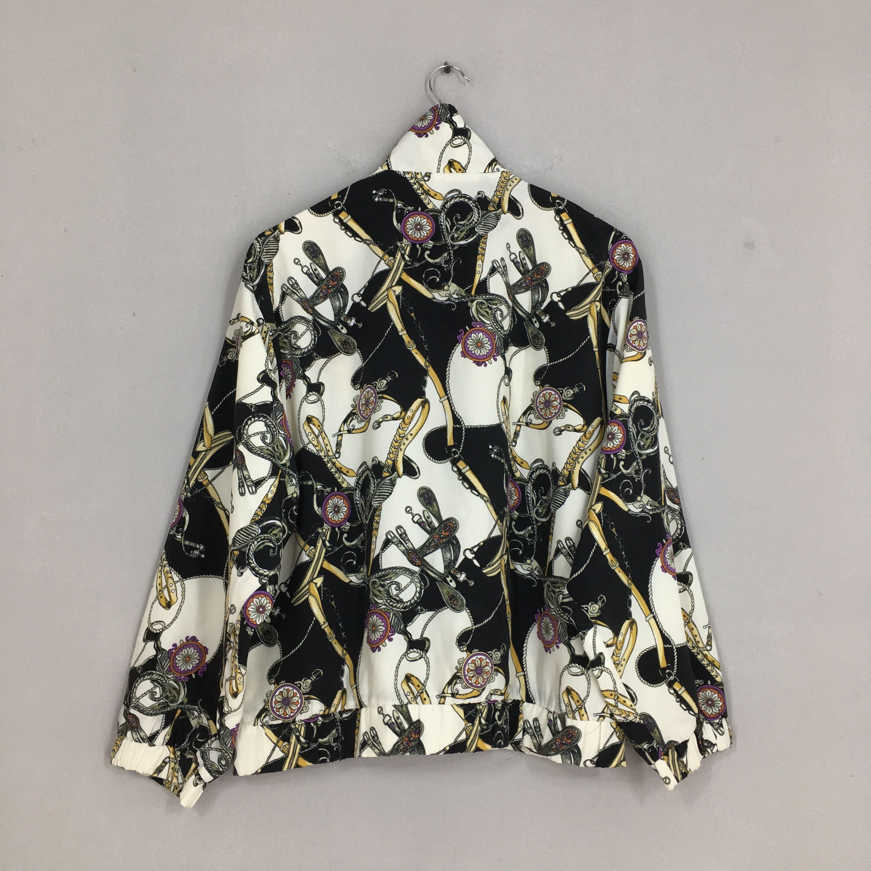 Vintage Vintage 1990s Bomber Baroque Luxury Belt Jacket Large Size US L / EU 52-54 / 3 - 7 Thumbnail
