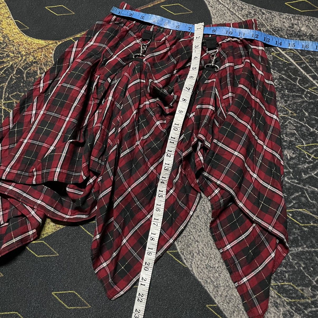 Japanese Brand × Seditionaries 💥Archive💥- PUTUMAYO Plaid Red Tartan Asymmectrical Skirt Size 28" / US 6 / IT 42 - 5 Thumbnail