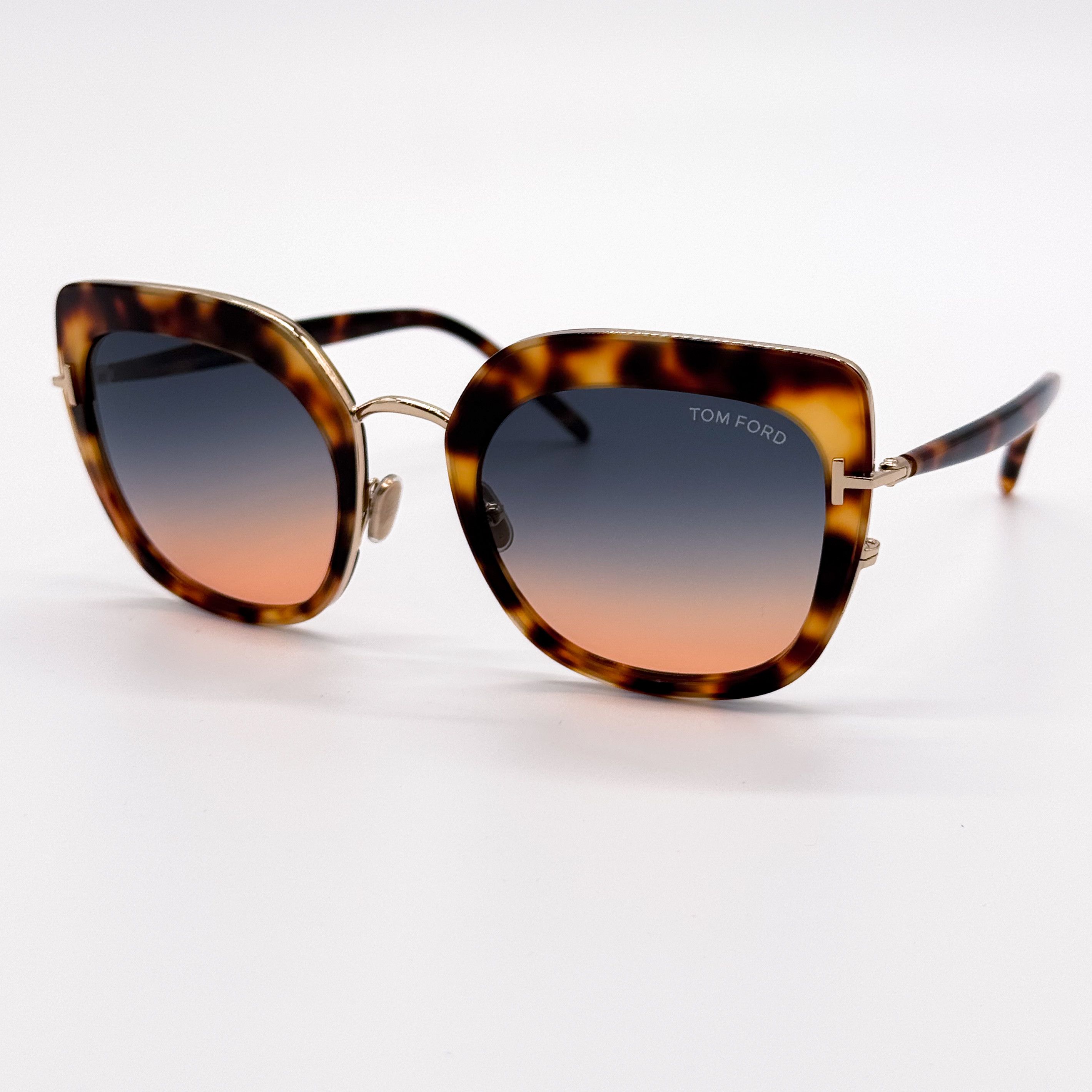 Tom Ford NEW TOM FORD VIRGINIA TF945 53P SUNGLASSES FT0945/S HAVANA Size ONE SIZE - 2 Thumbnail