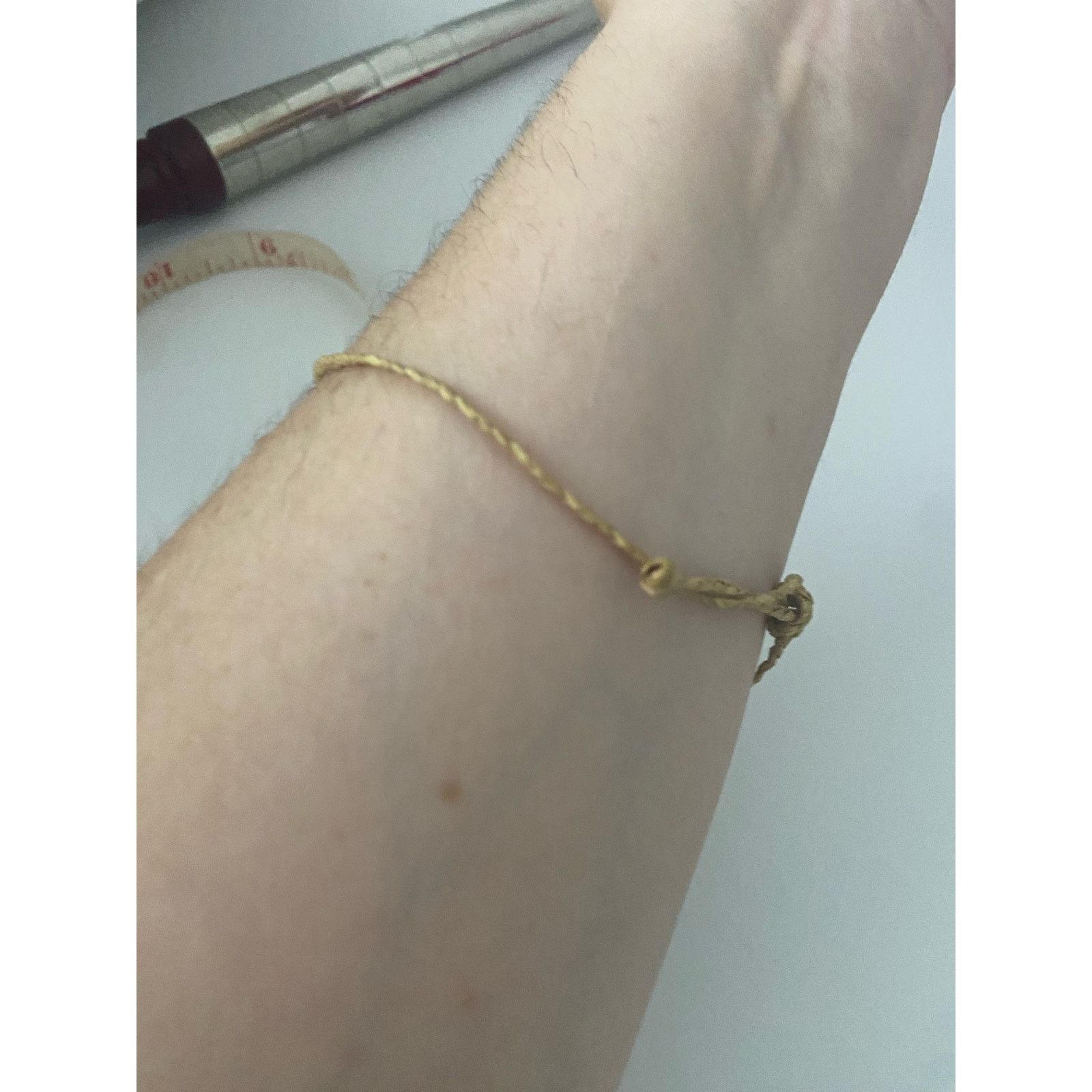 Handmade pink dolphin hemp bracelet anklet Size ONE SIZE - 2 Thumbnail