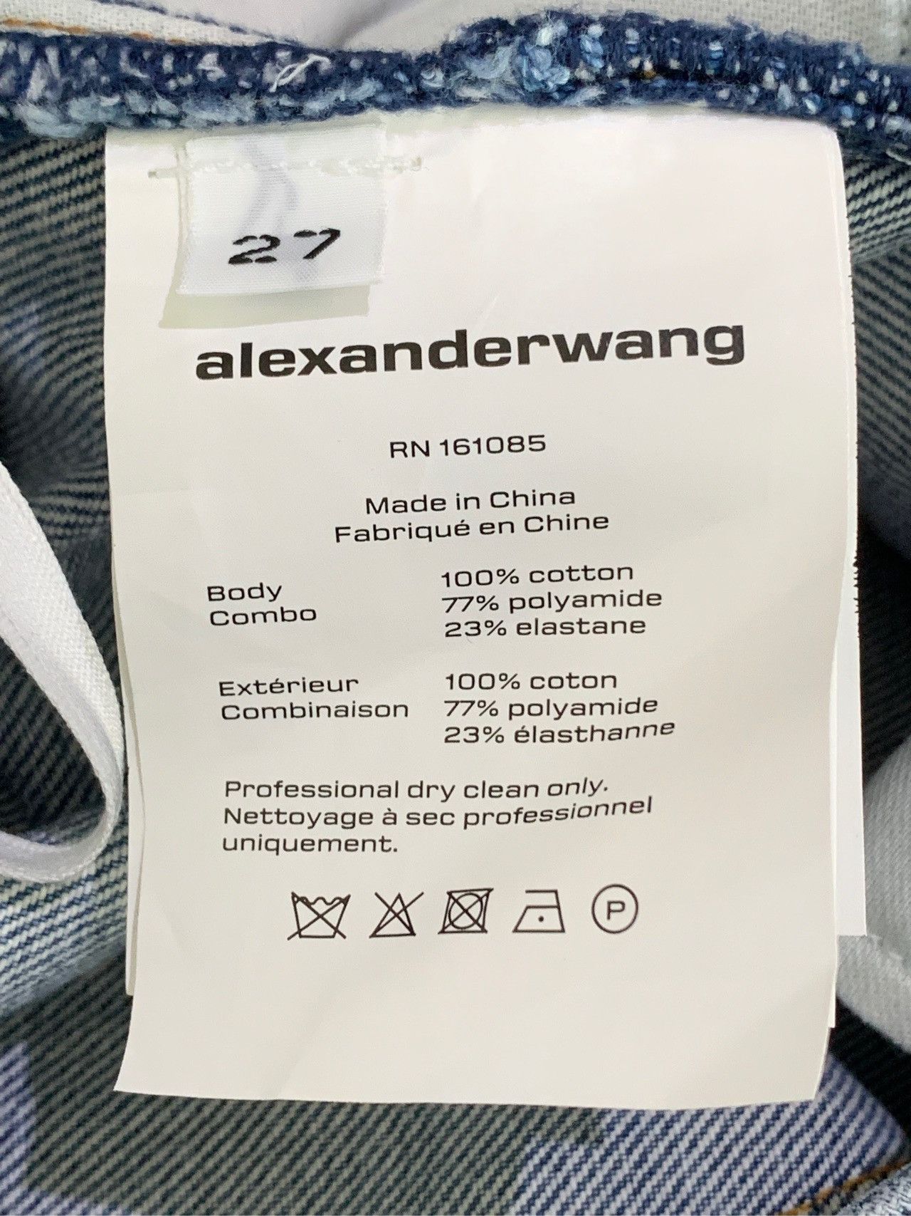 Alexander Wang Alexander Wang Jeans – Asymmetric Bikini-Pants (Size 27) Size 27" / US 4 / IT 40 - 3 Thumbnail