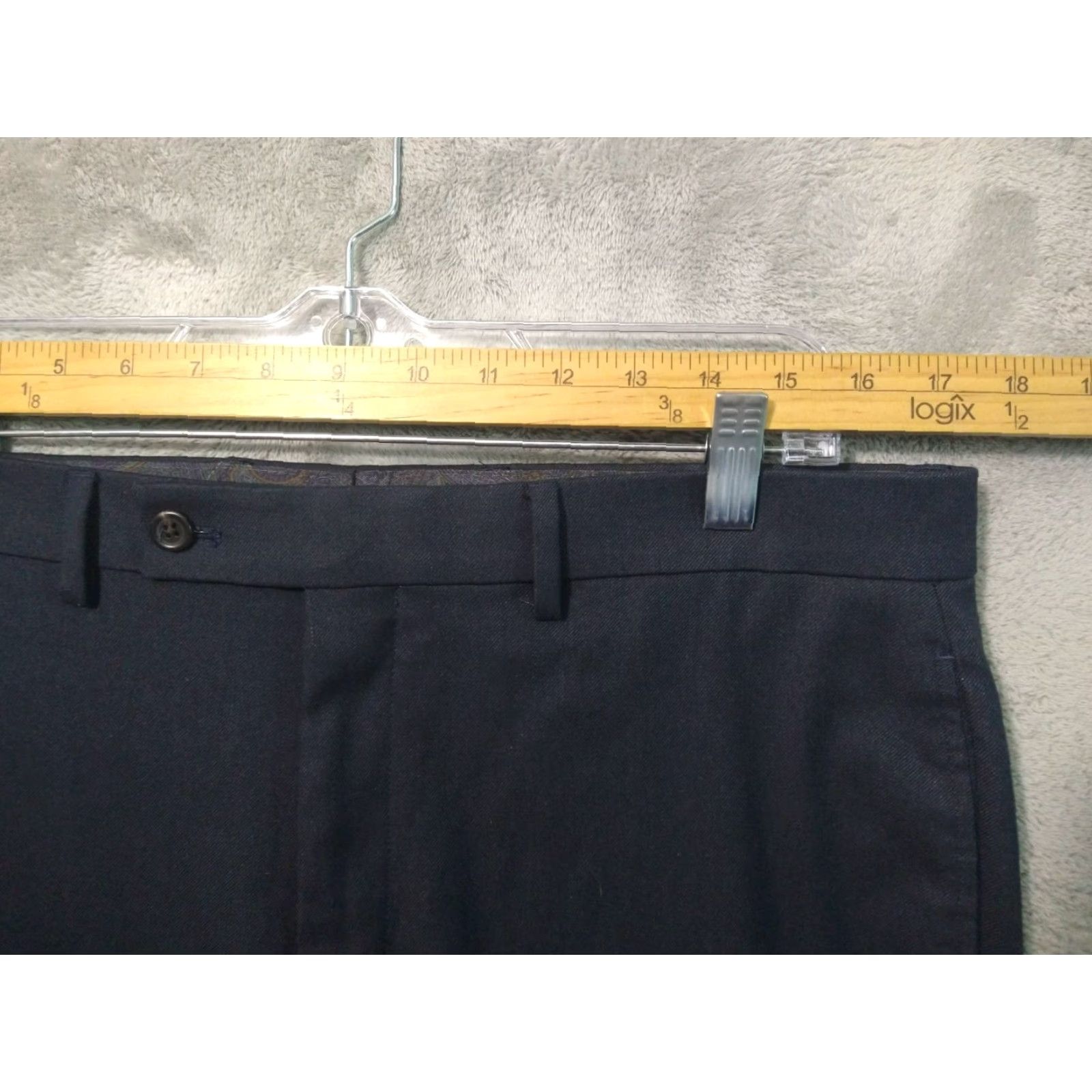 Ralph Lauren Ralph Lauren Dress Pants Mens 34x32 Blue Straight Leg Mid Rise Flat Front Dress Pants Mens Regular Blue 34 Inseam 32 Pants Size US 34 / EU 50 - 3 Thumbnail