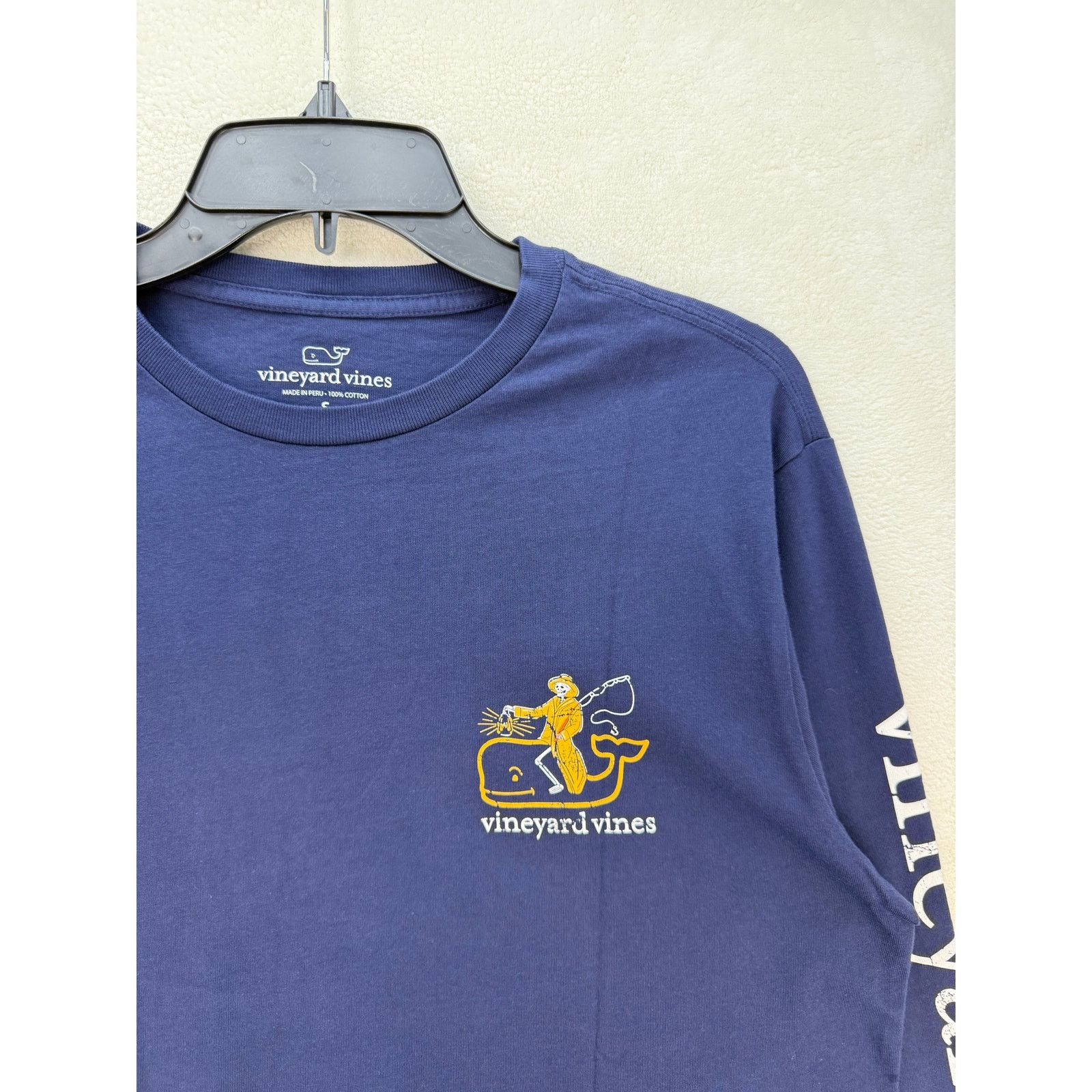 Vineyard Vines VINEYARD VINES MEN'S SMALL NAUTICAL NAVY FISHERMAN SKELETON Size US S / EU 44-46 / 1 - 2 Thumbnail