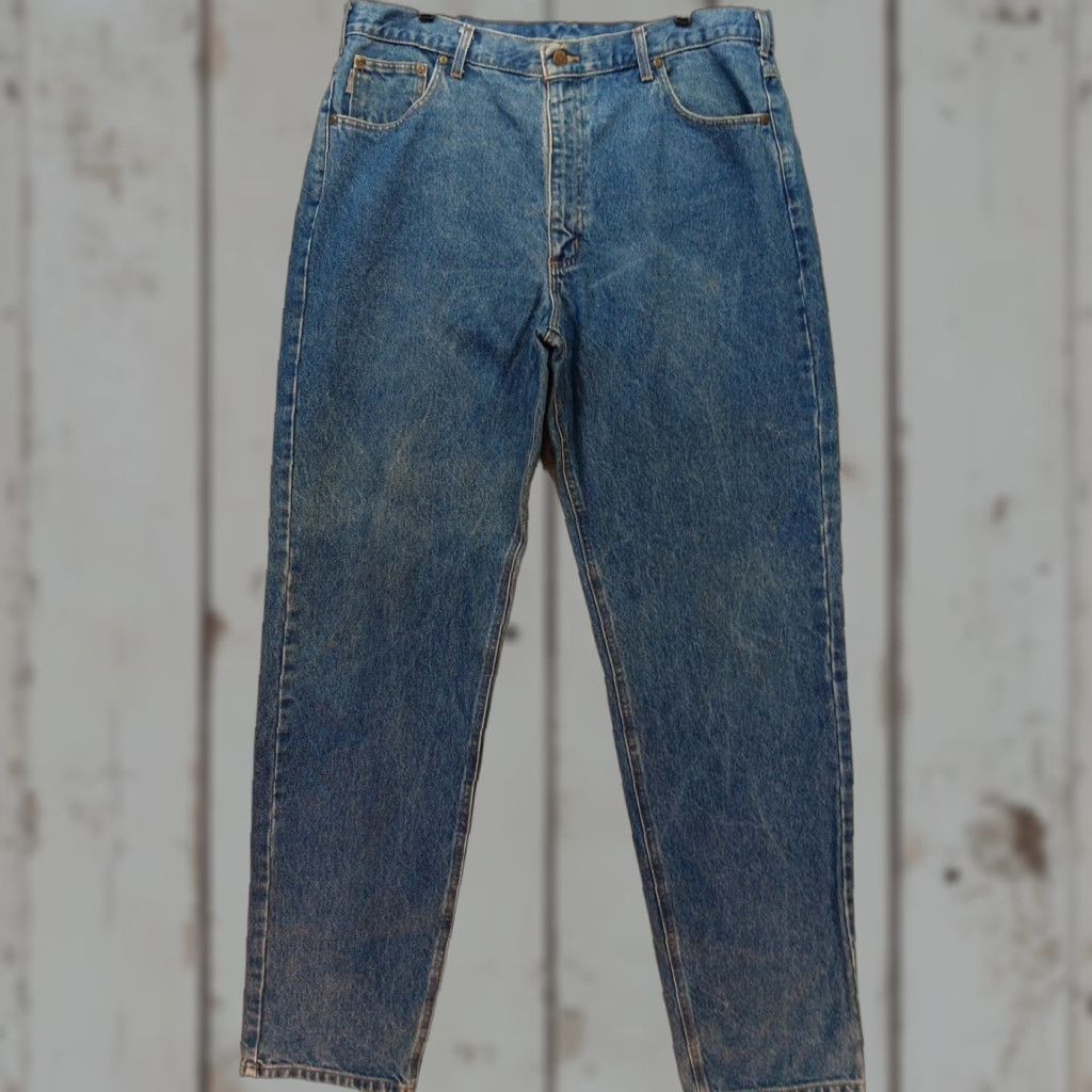 Carhartt Carhartt Jeans Men's 40x36 Relaxed Fit Blue 5-Pocket Denim Regular 90s American Vintage Style Non-N/A Size US 40 / EU 56 - 1 Thumbnail