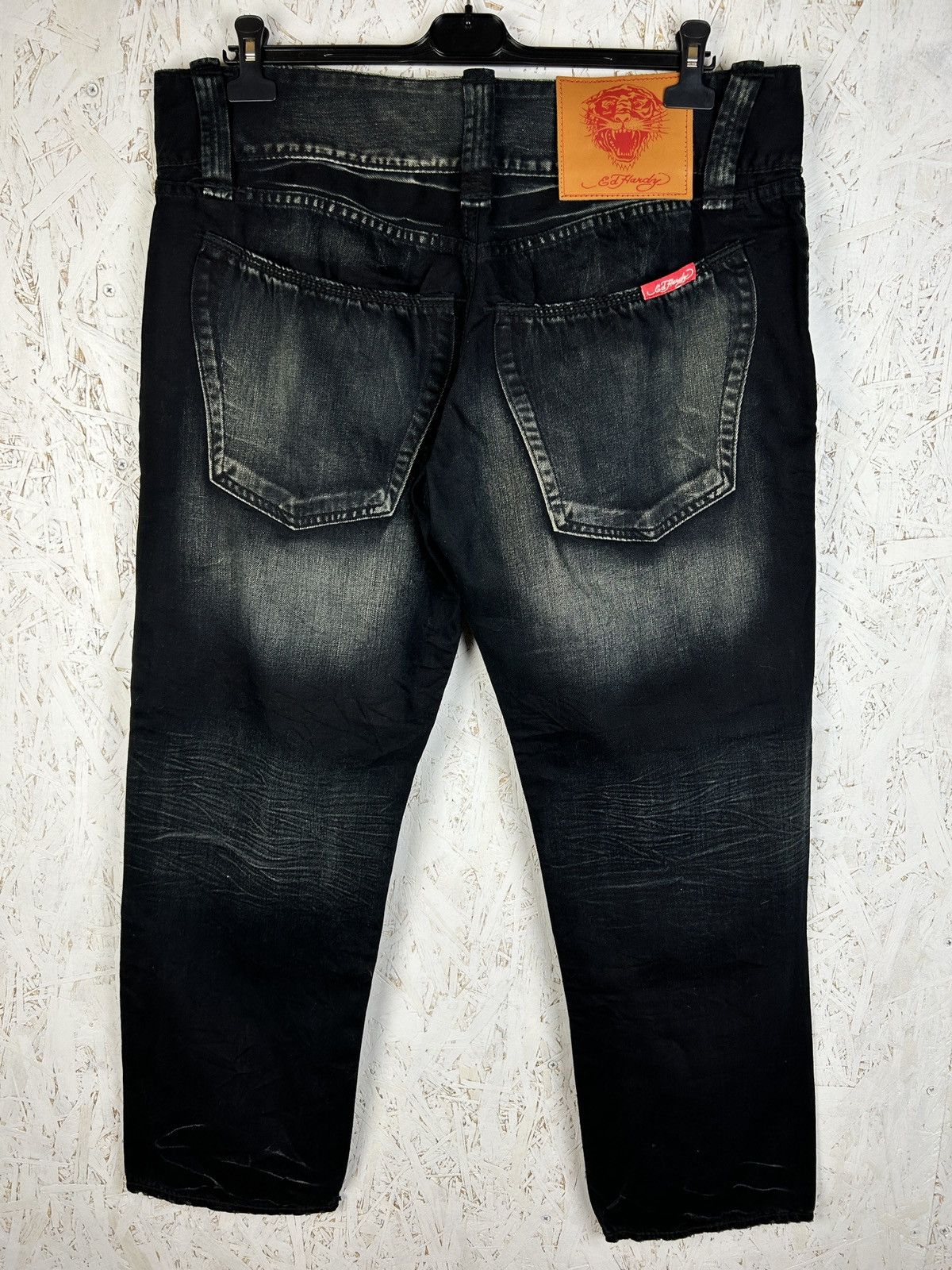 Christian Audigier Vintage Ed Hardy By Audigier Rhinestone Tiger Jeans 38 Size US 38 / EU 54 - 8 Thumbnail