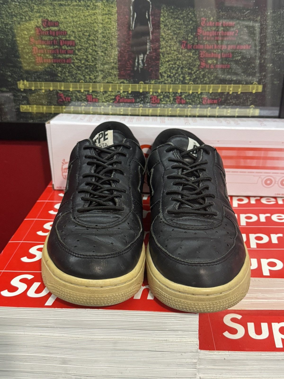 Bape Leather Bapesta Size US 9 / EU 42 - 4 Thumbnail