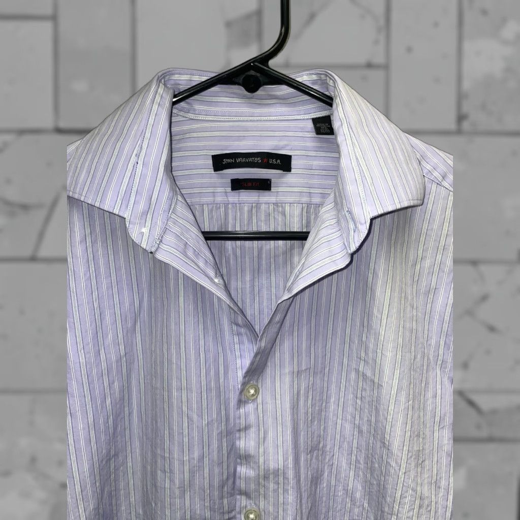 John Varvatos John Varvatos USA Slim Fit Light Purple Long Sleeve Button-Down Shirt Mens 14.5 S Purple USA Slim Fit Button-Down Shirt Mens 14.5 S Size US S / EU 44-46 / 1 - 1 Thumbnail