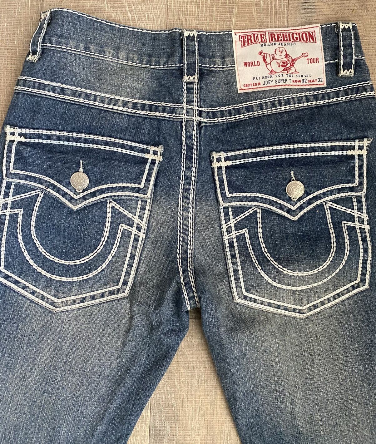 True Religion True Religion Super Joey T Jeans Size 32" / US 10 / IT 46 - 1 Thumbnail