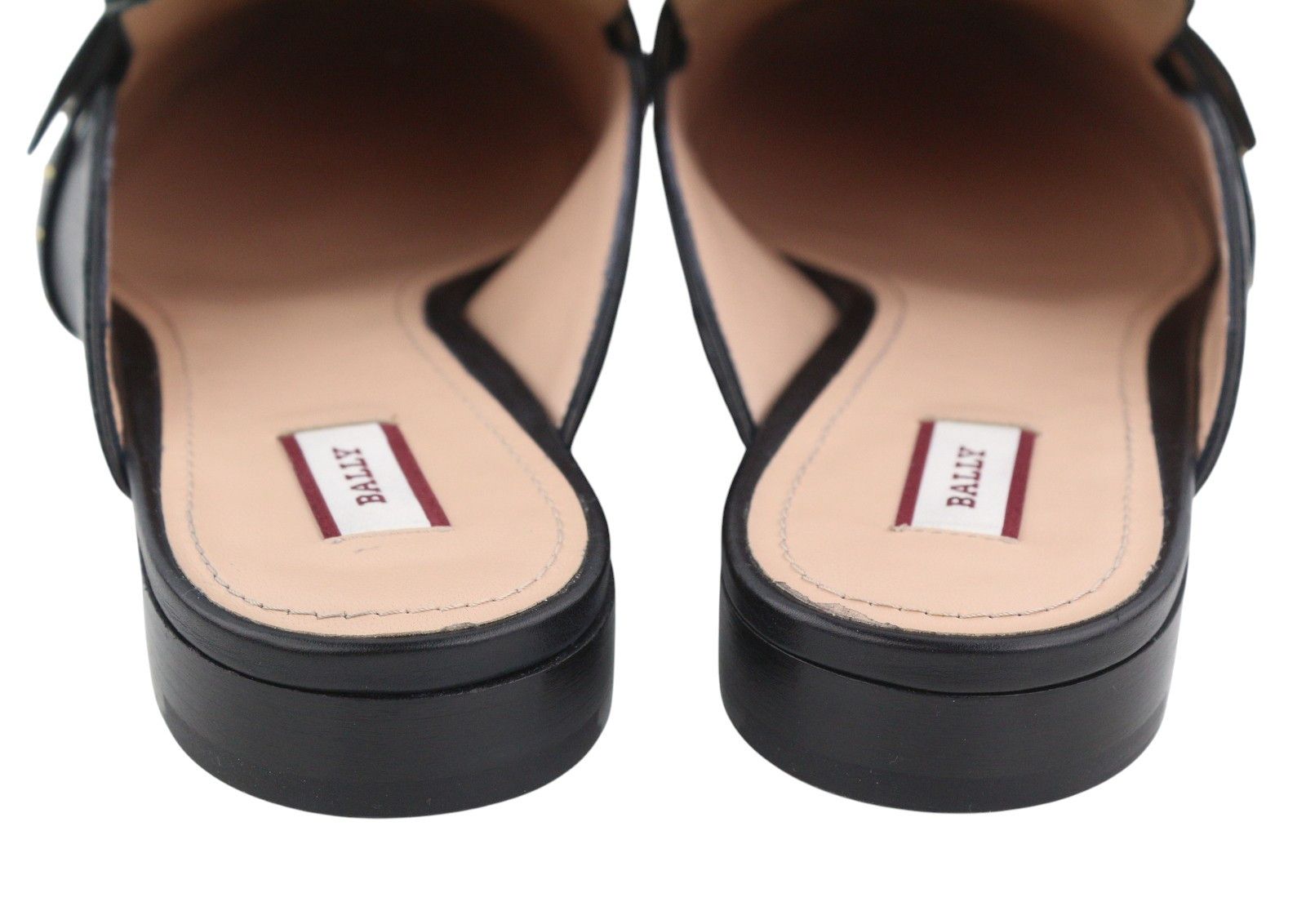 Bally JANESSE EU40 Black Calfskin Leather Stud Mules 88414 Size US 9 / IT 39 - 8 Thumbnail