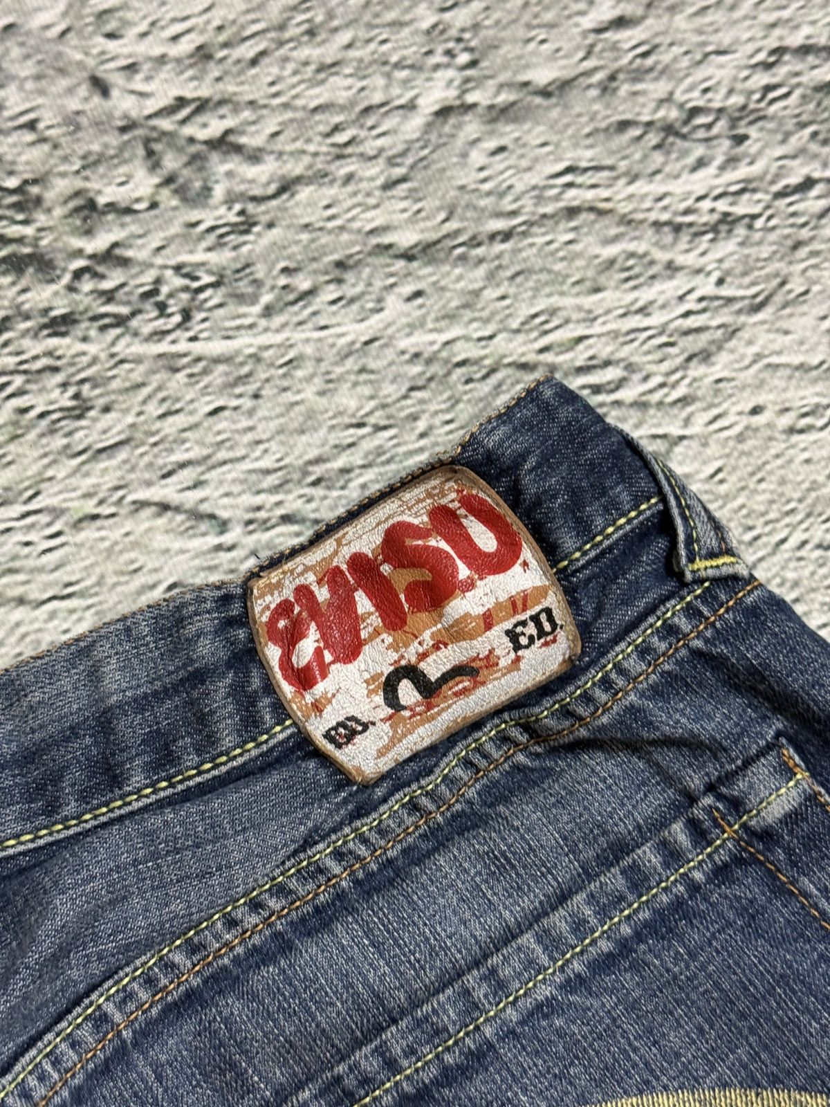 Evisu Evisu jeans white daicock big logo blue selvedge denim EU ED Size US 30 / EU 46 - 4 Thumbnail