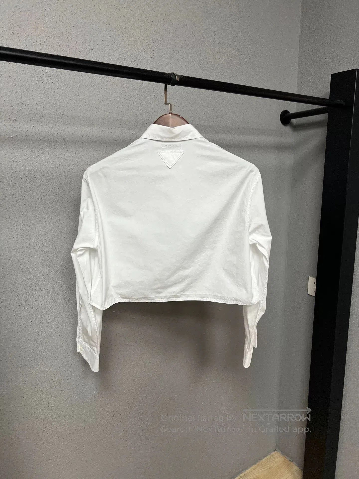 Prada Prada Cotton Triangle Logo Shirt. Size S / US 4 / IT 40 - 2 Thumbnail