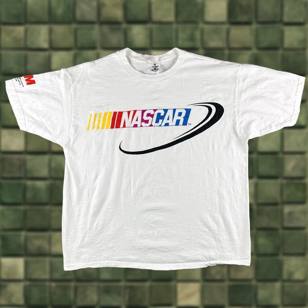 Fruit Of The Loom VINTAGE NASCAR Racing T Shirt XL White 90s Logo Tee Motorsports USA Size US XL / EU 56 / 4 - 1 Thumbnail