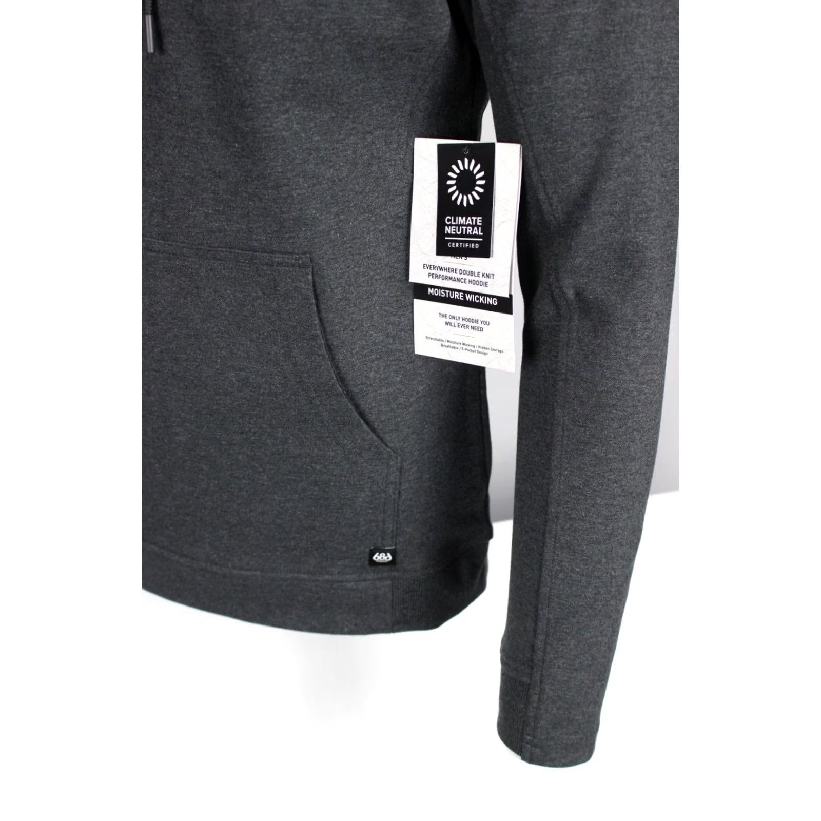 686 686 Men's Everywhere Double Knit Performance Hoodie M Charcoal Hoodie Mens M Charcoal 686 Everywhere Hoodie Charcoal Mens M Size US M / EU 48-50 / 2 - 3 Thumbnail