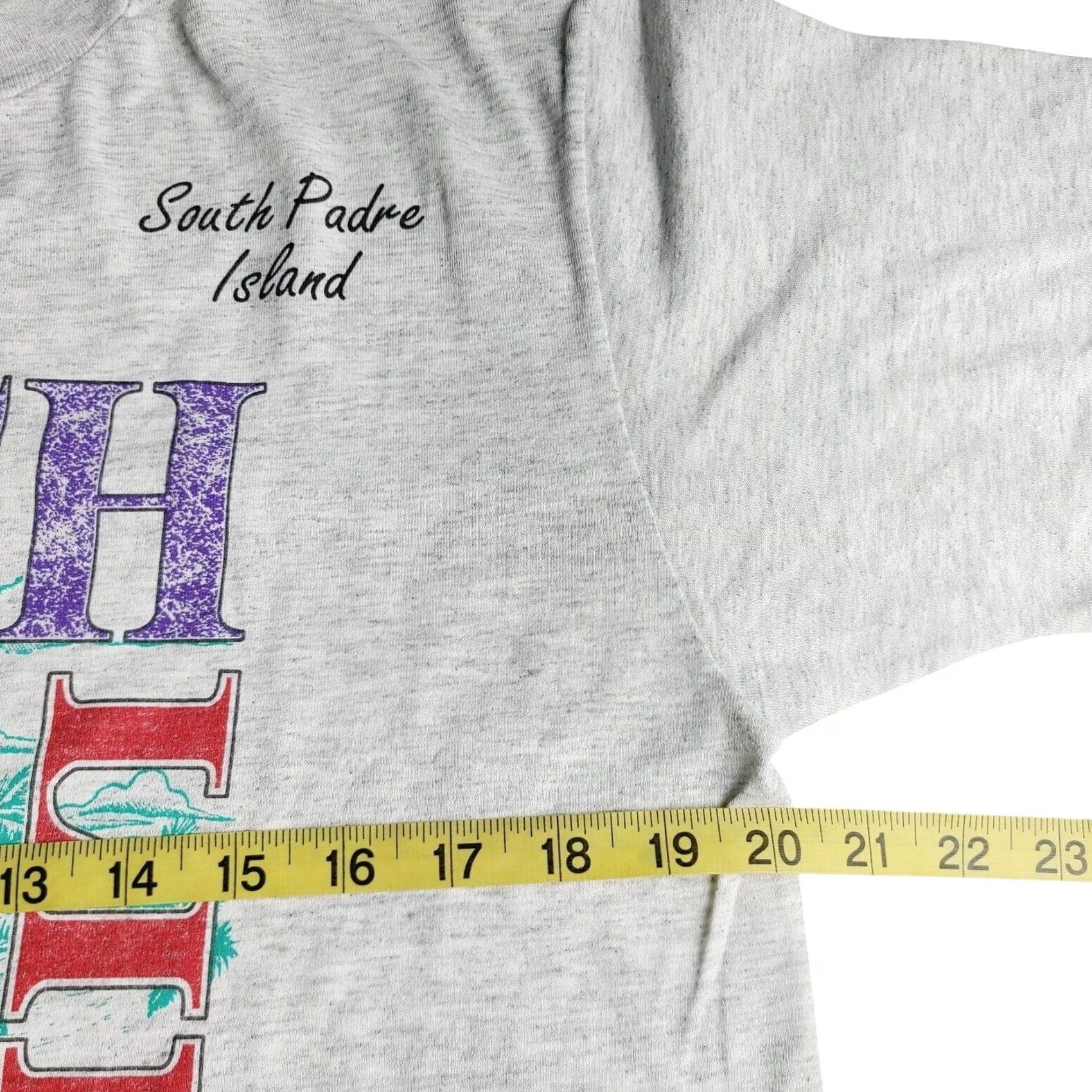 Sunray Sportswear VINTAGE San Padre Island Texas "Beach Life" T-Shirt Size Large USA 90's Men's Size US L / EU 52-54 / 3 - 7 Thumbnail