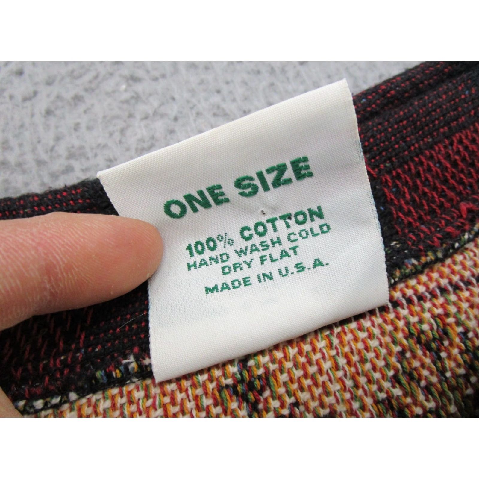 Sugar VTG Weavers Cardigan Sweater One Size Round Neck Long Sleeve Multicolor Cotton Christmas Santa Pockets Graphic Print Button Womens Size ONE SIZE - 3 Thumbnail
