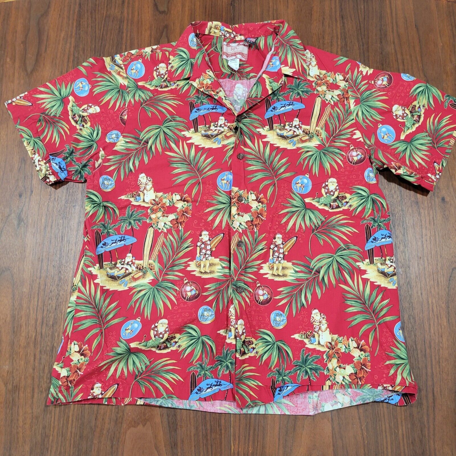 Jungle Juice Aloha Shirt Red