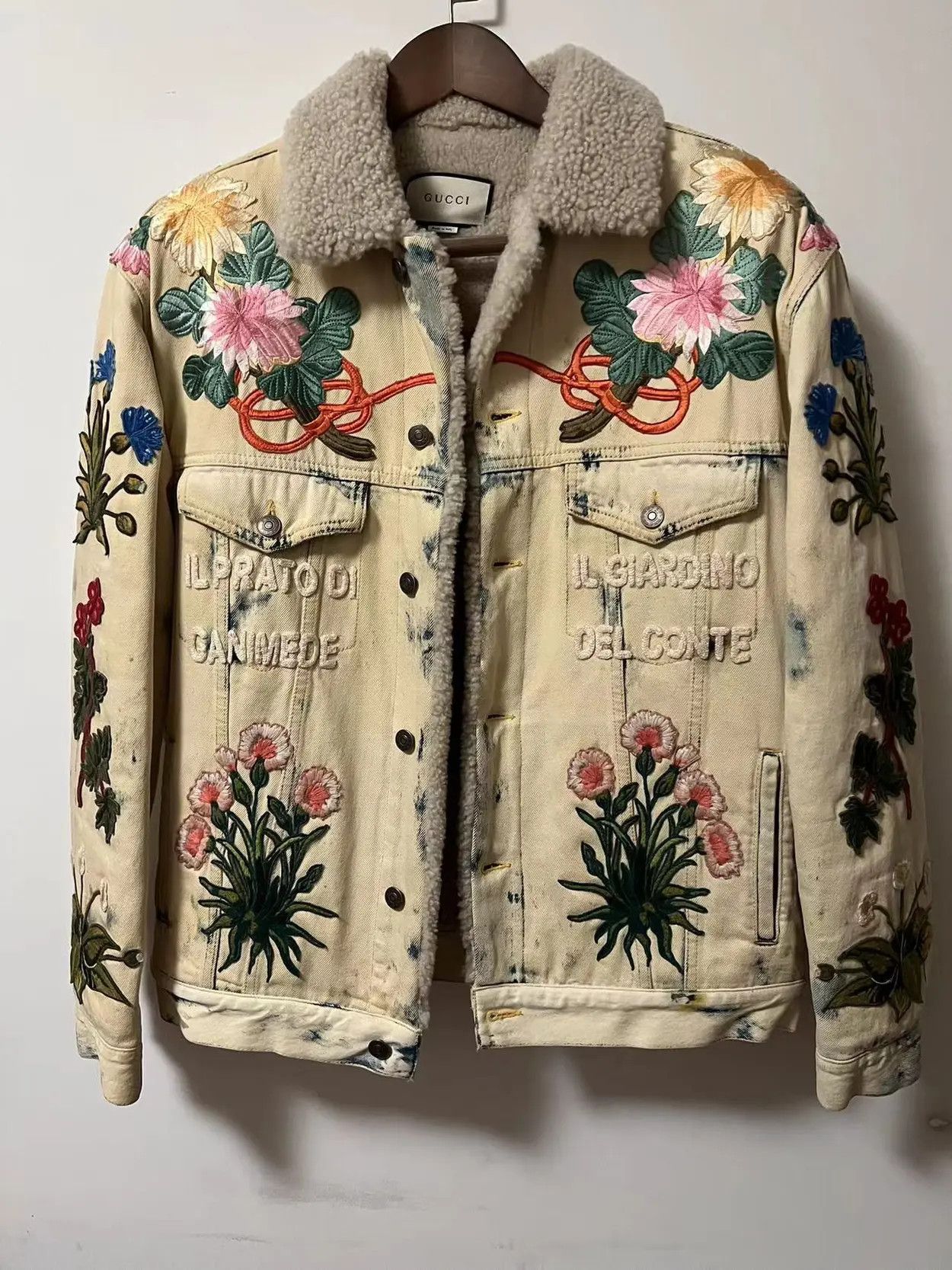 Gucci Sherling Denim Embroidered Jacket Size US M / EU 48-50 / 2 - 1 Thumbnail