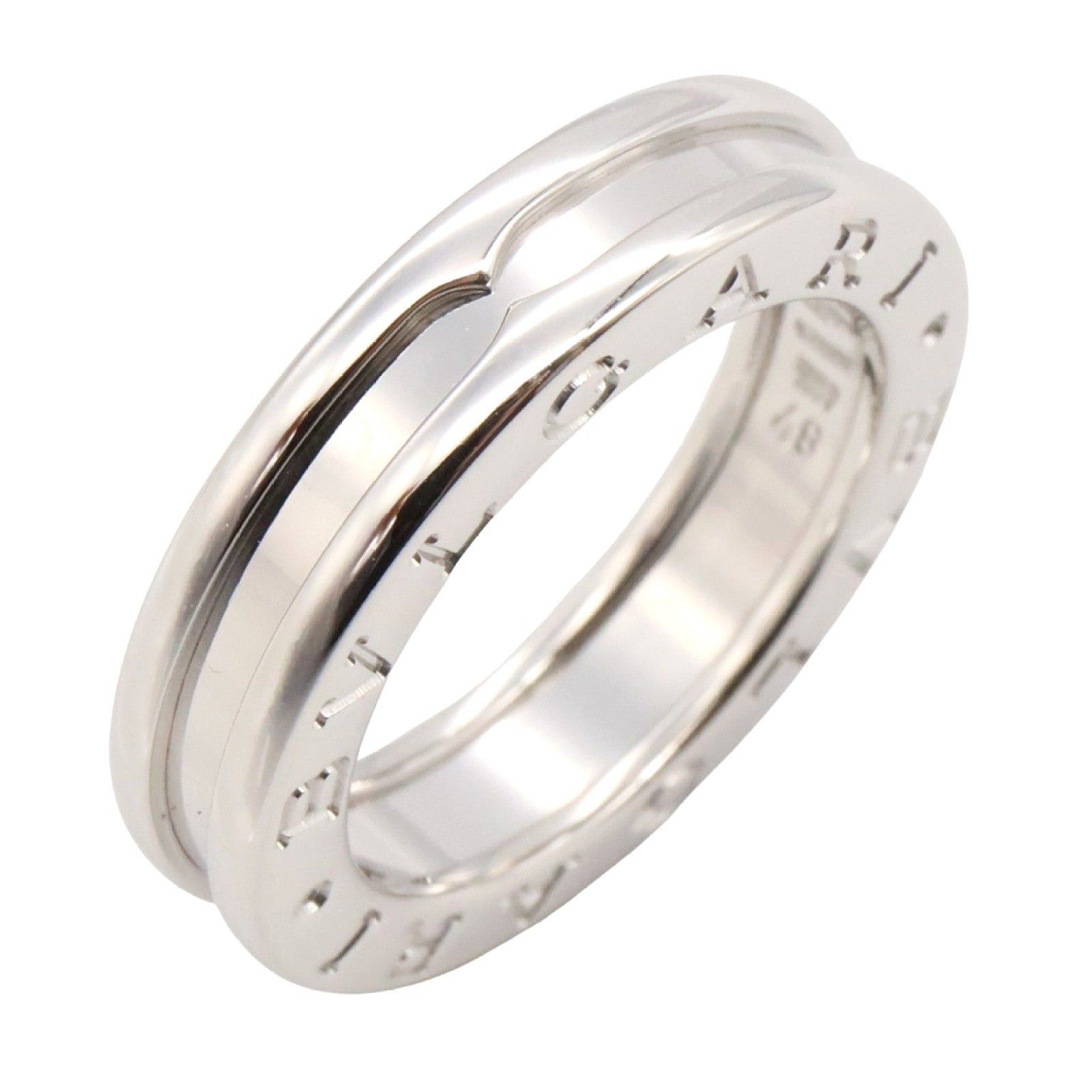 Bvlgari Bvlgari B Zero One Ring 1Belt K18Wg (White Gold) Silver Size ONE SIZE - 1 Thumbnail