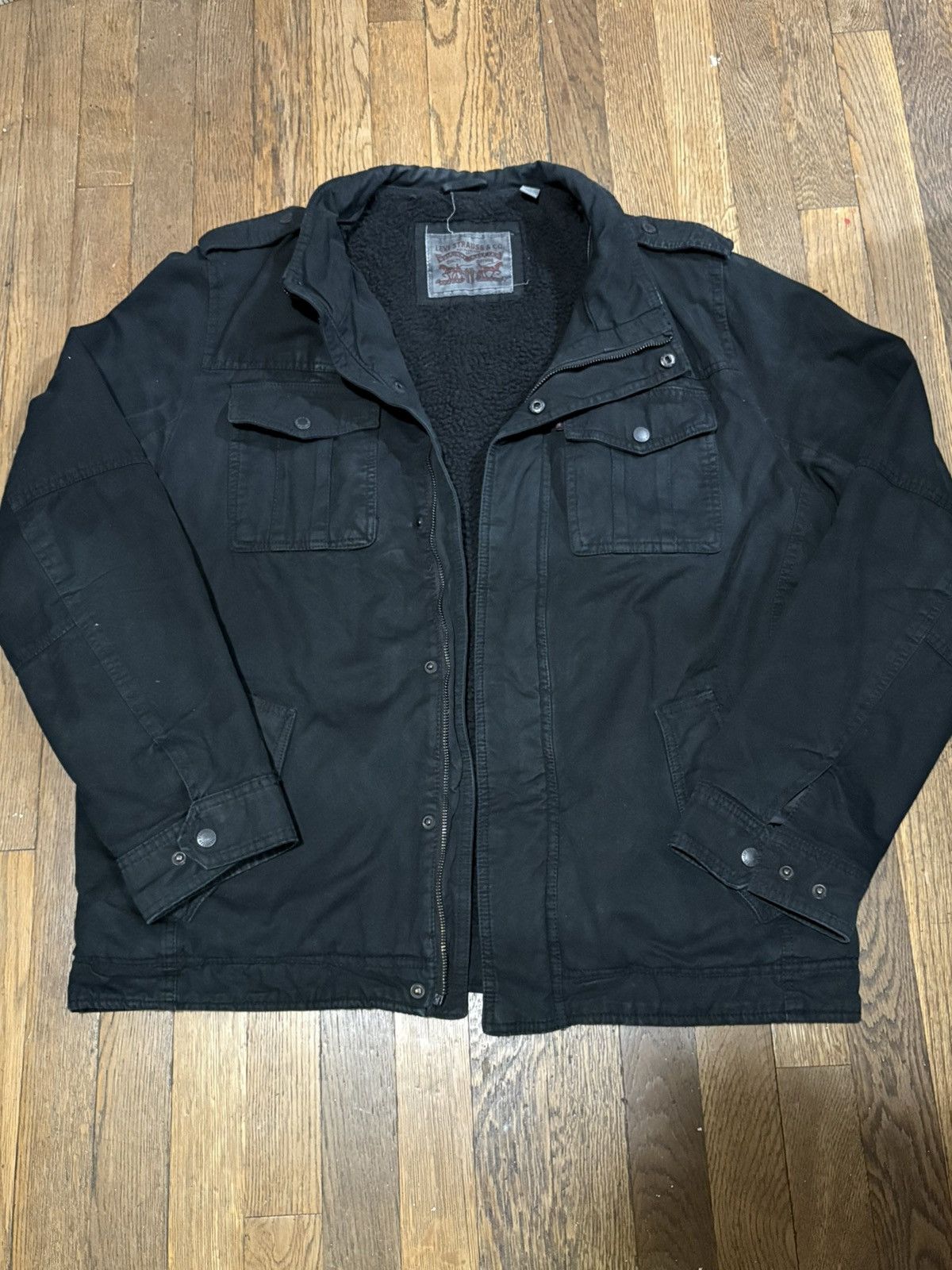 Levi's LEVI’S STRAUS Sherpa Jacket Size US L / EU 52-54 / 3 - 1 Thumbnail