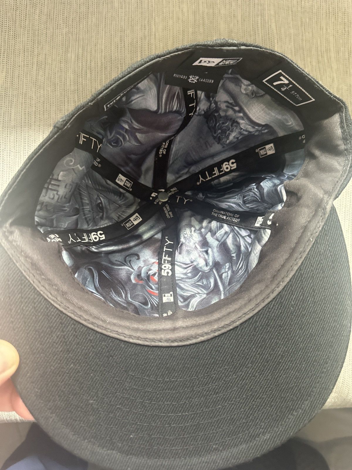 New Era Rare The Hundreds Jun Cha New Era 59Fifty Tattoo Art Lining Size ONE SIZE - 12 Thumbnail