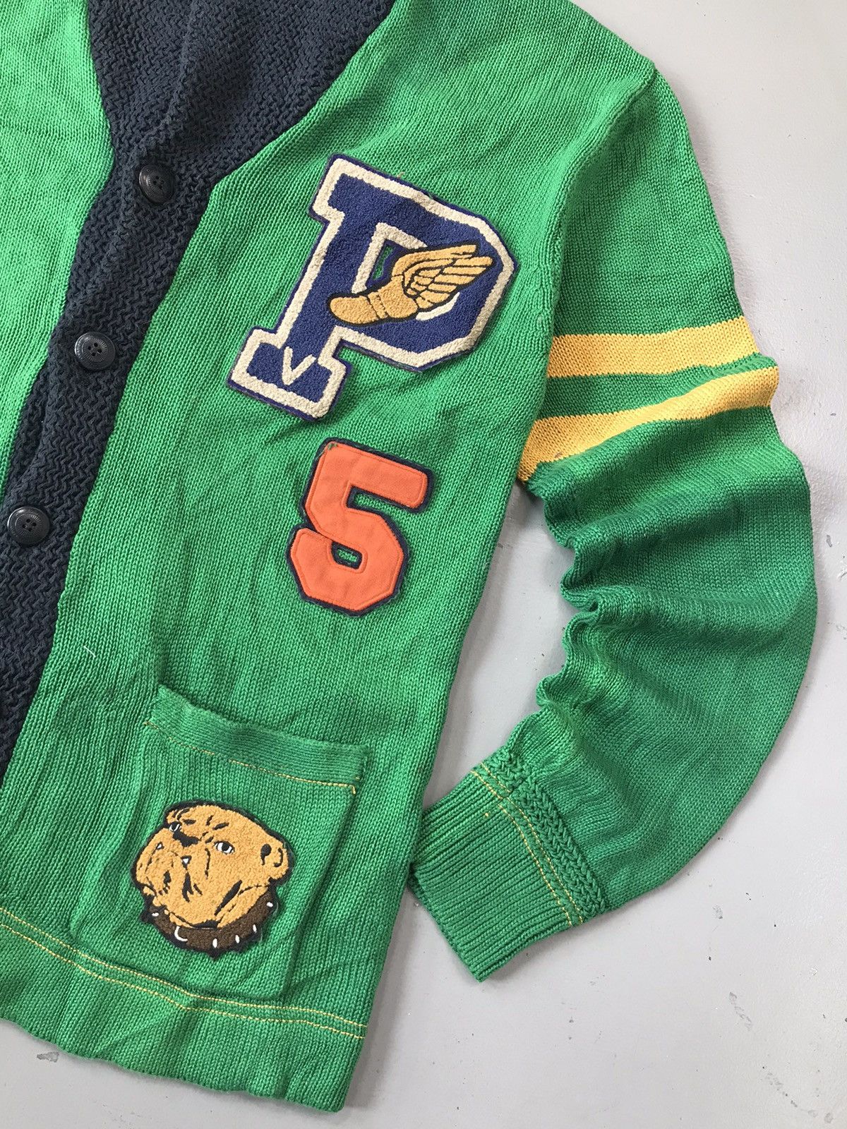 Polo Ralph Lauren × Vintage Vintage Ralph Lauren polo SpellOut patch work cardigan Size US M / EU 48-50 / 2 - 3 Thumbnail