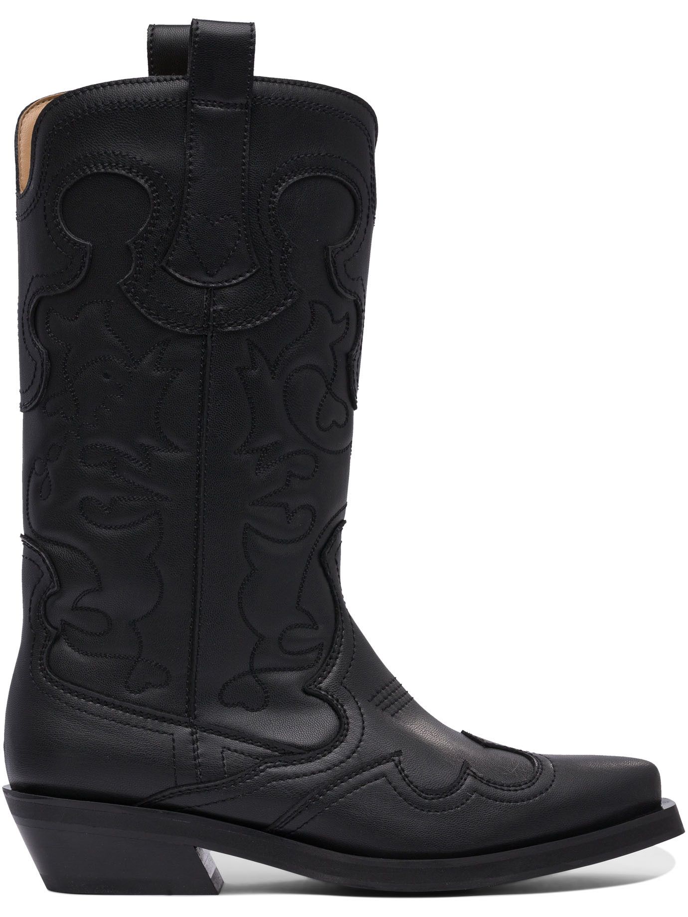 Ganni Embroidered Western Boots Size US 9 / IT 39 - 1 Thumbnail