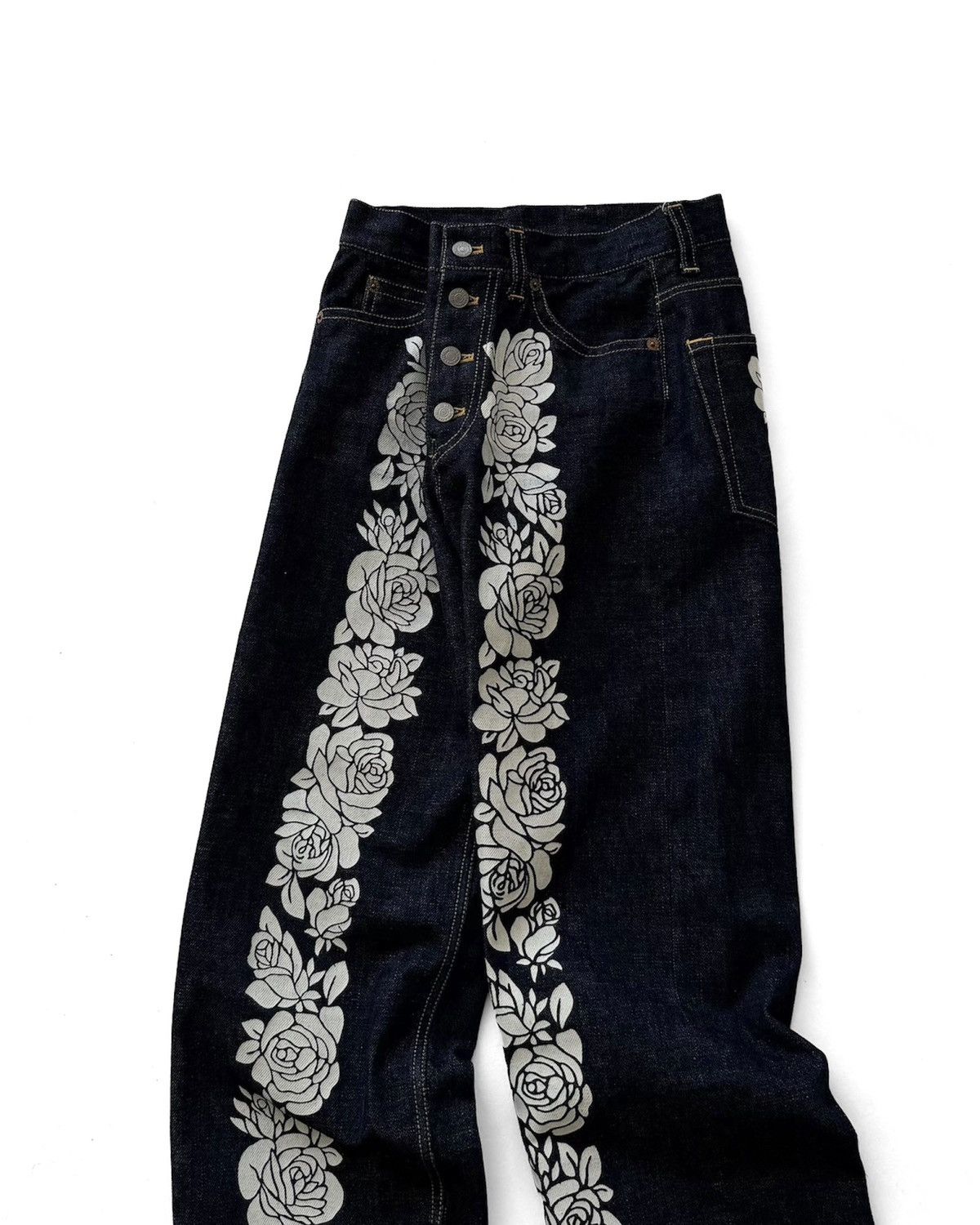 Hysteric Glamour OZONE COMMUNITY HYSTERIC RED SELVEDGE DENIM JEANS Size US 28 / EU 44 - 4 Thumbnail