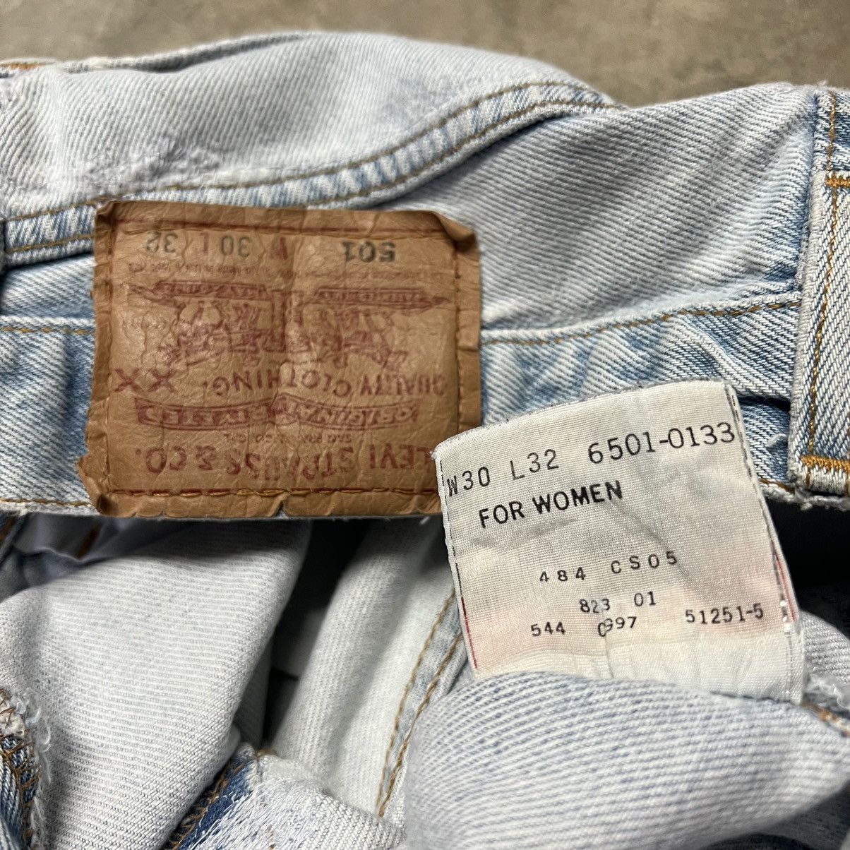 Levi's × Levi's Vintage Clothing × Vintage Vintage 90’s Levi’s 501 🇺🇸 Straight-Leg Women’s Denim Jeans Size 29" - 12 Thumbnail