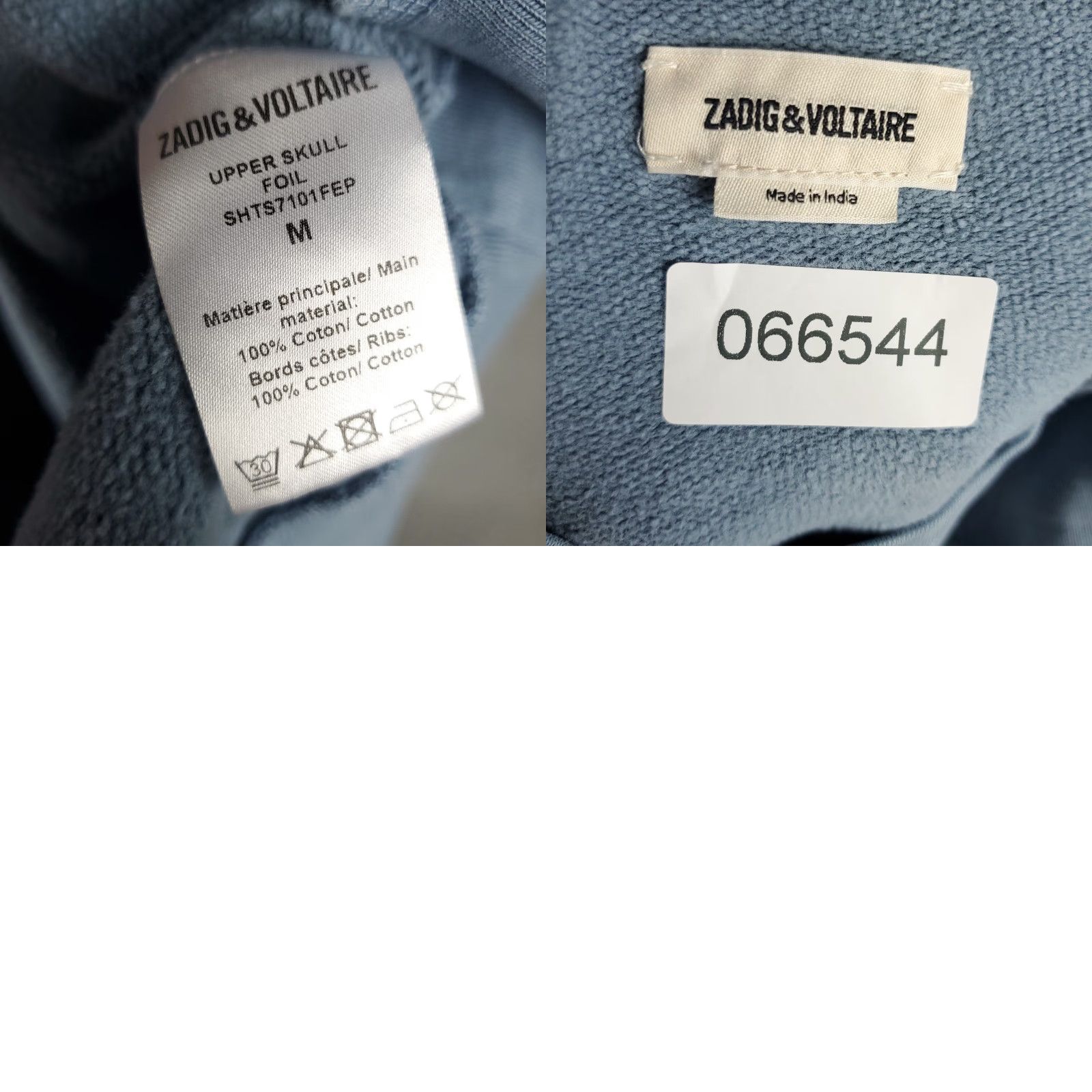 Zadig & Voltaire Zadig & Voltaire Sweater Womens M Blue Skull Crew Sweatshirt Pullover Knit Logo Size M / US 6-8 / IT 42-44 - 9 Thumbnail
