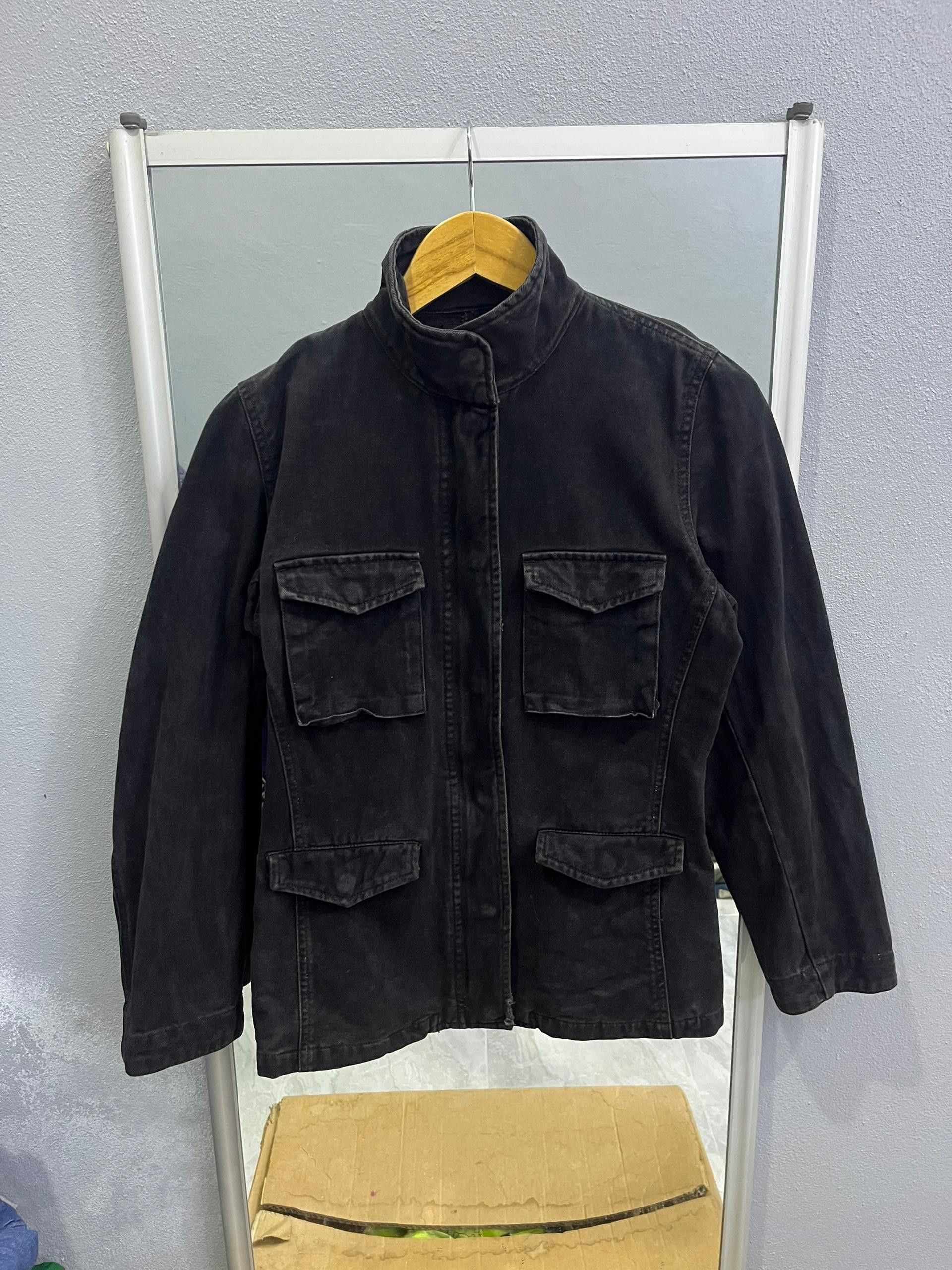 MOUSSY MOUSSY Washed Black Utility Jacket (Women’s M) Size US M / EU 48-50 / 2 - 1 Thumbnail