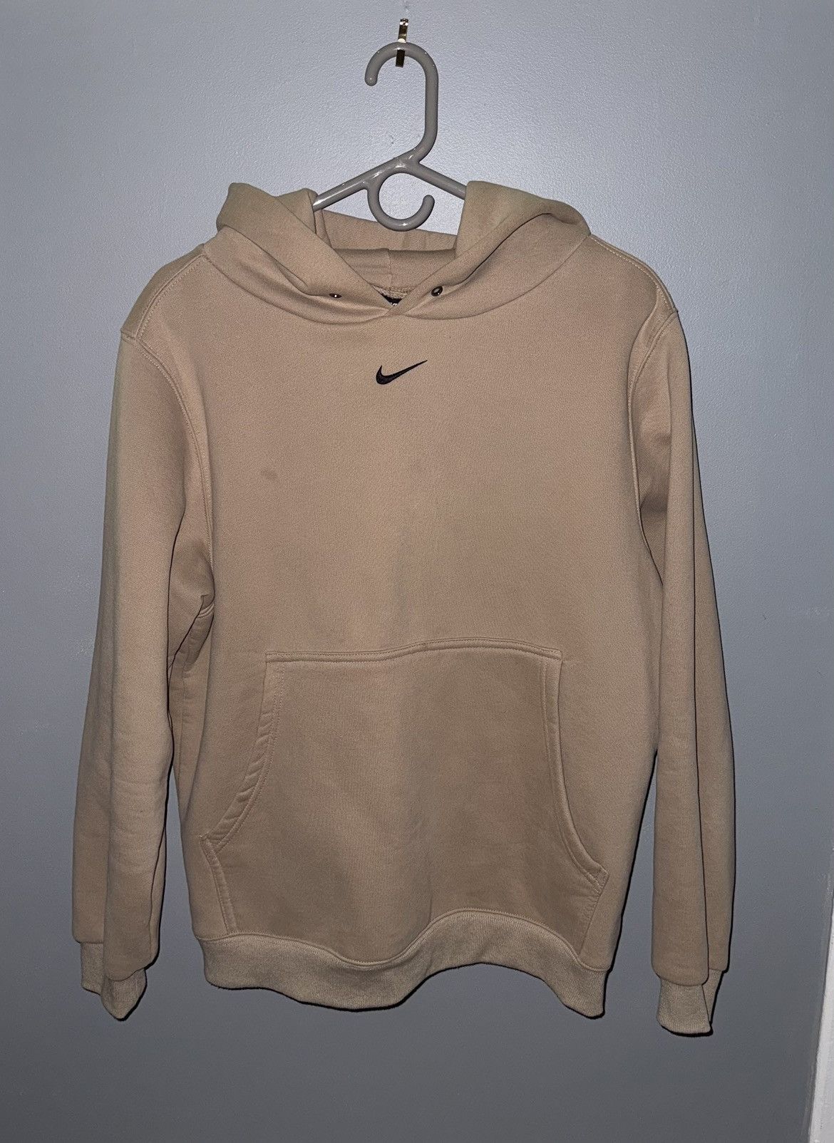 Nike Beige Vintage Nike Hoodie Size US L / EU 52-54 / 3 - 1 Thumbnail