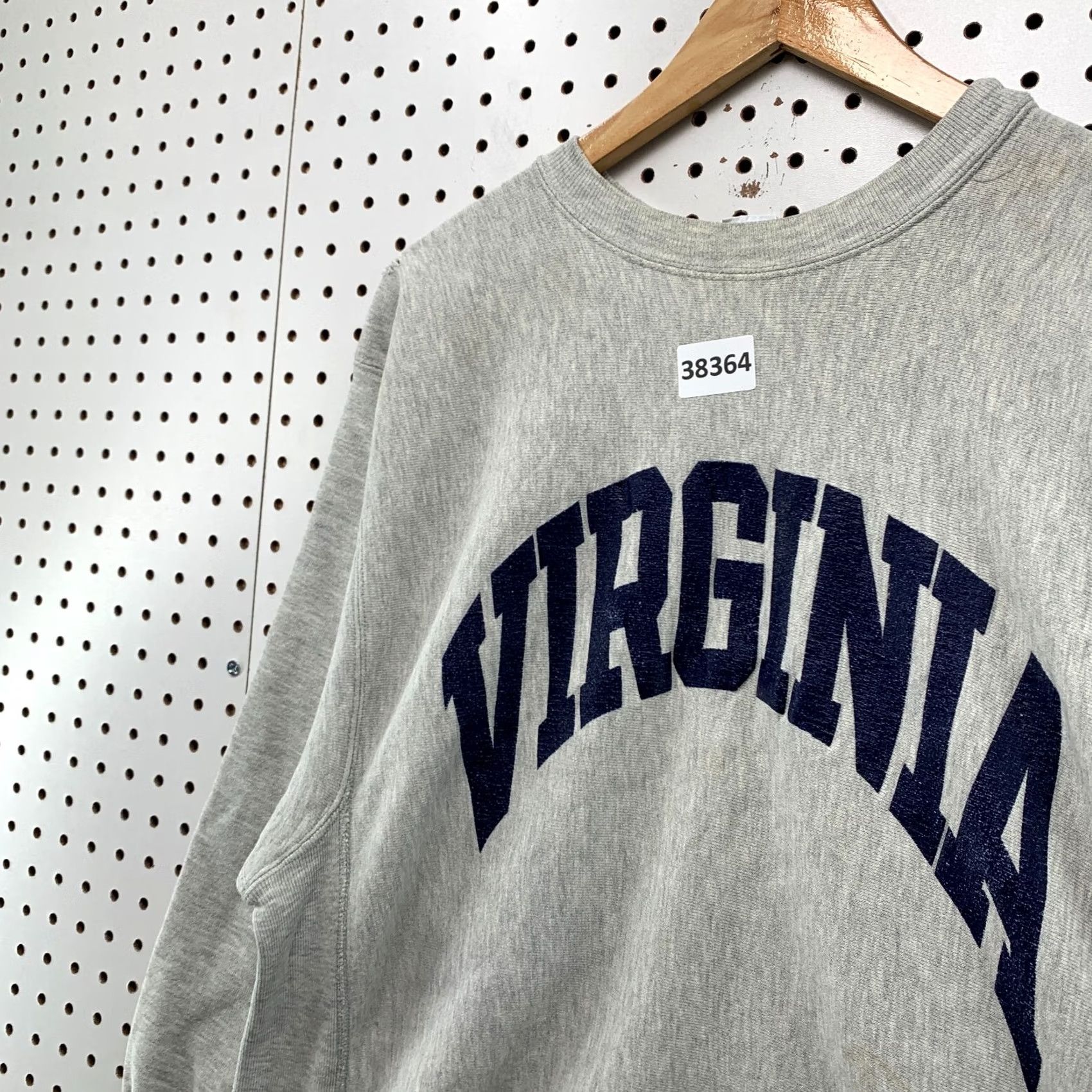 Champion VINTAGE Virginia Cavaliers Sweatshirt Men 2XL Gray Champion Reverse Weave 90s USA University Crew Neck Long Sleeve Pullover Fleece Sweatshirt Mens Size US XXL / EU 58 / 5 - 6 Thumbnail