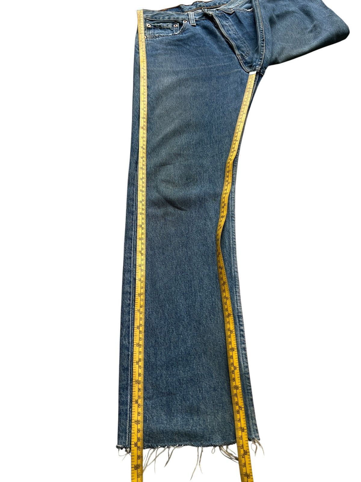 Levi's Vintage 90s Levi’s 501 Stone Wash Denim Jeans 27x28.5 Size 27" / US 4 / IT 40 - 12 Thumbnail
