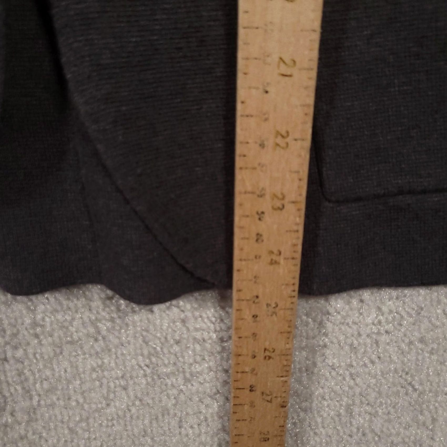 Banana Republic VINTAGE Banana Republic Blazer Jacket Womens L Charcoal Knit Two Button Pockets Size L / US 10 / IT 46 - 7 Thumbnail