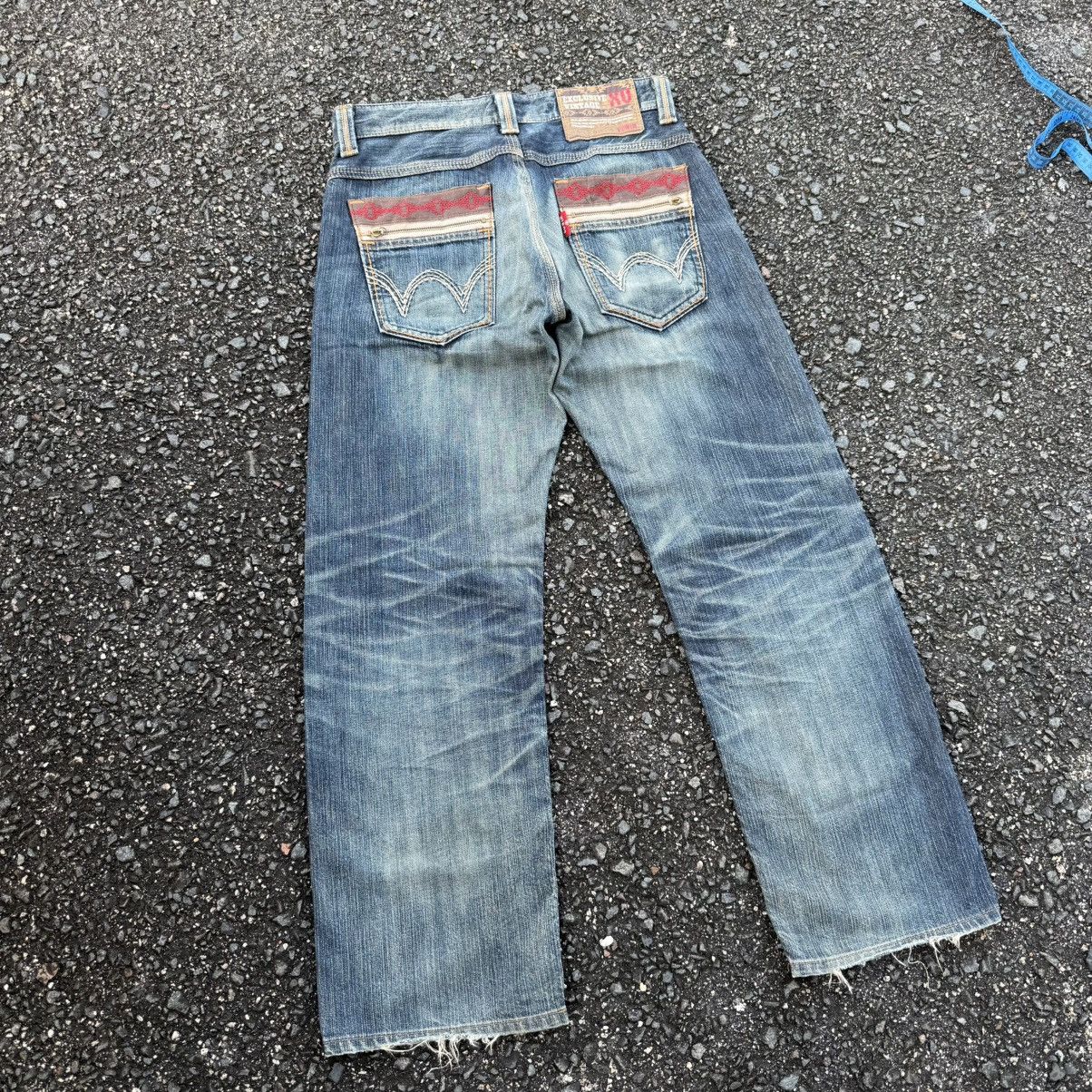 Edwin W30 VINTAGE EDWIN JEAN FADED RIPPEP DENIM PANTS Size US 33 - 10 Thumbnail
