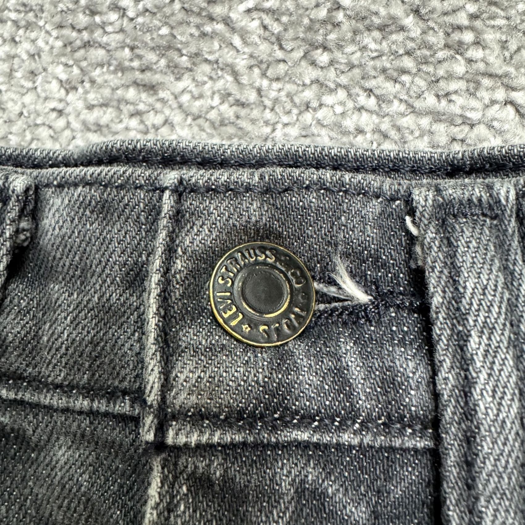 Levi's Levi's 510 Super Skinny Jeans Mens 28x30 Gray Charcoal Wash Stretch Denim Cotton Size US 28 / EU 44 - 3 Thumbnail