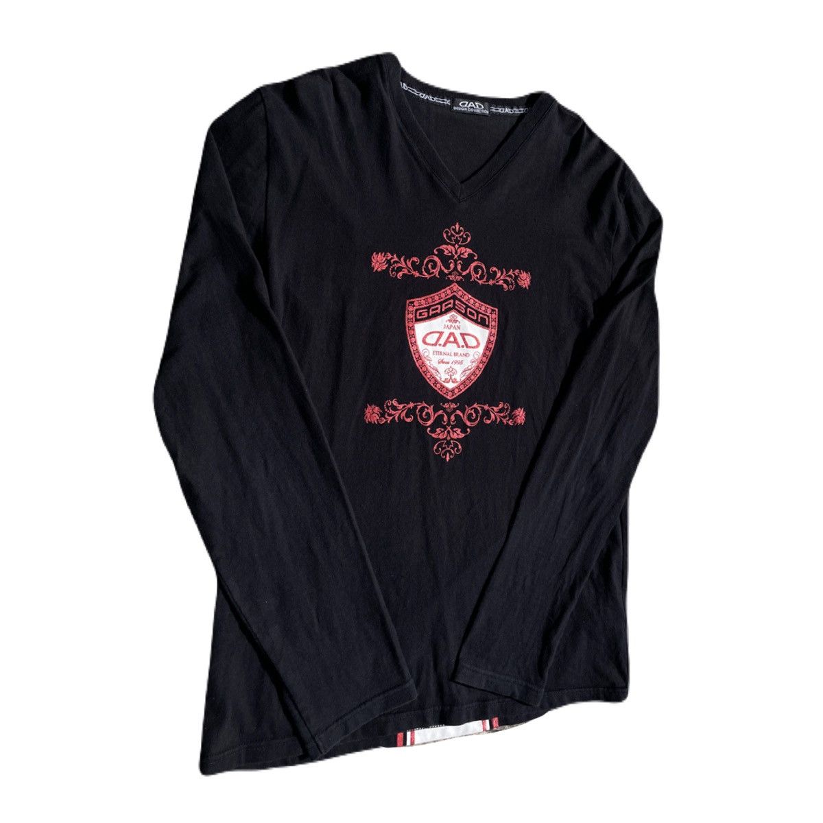 If Six Was Nine 2000s Japanese archive Vkei Glitter Poem Long Sleeve Tee Size US M / EU 48-50 / 2 - 4 Thumbnail