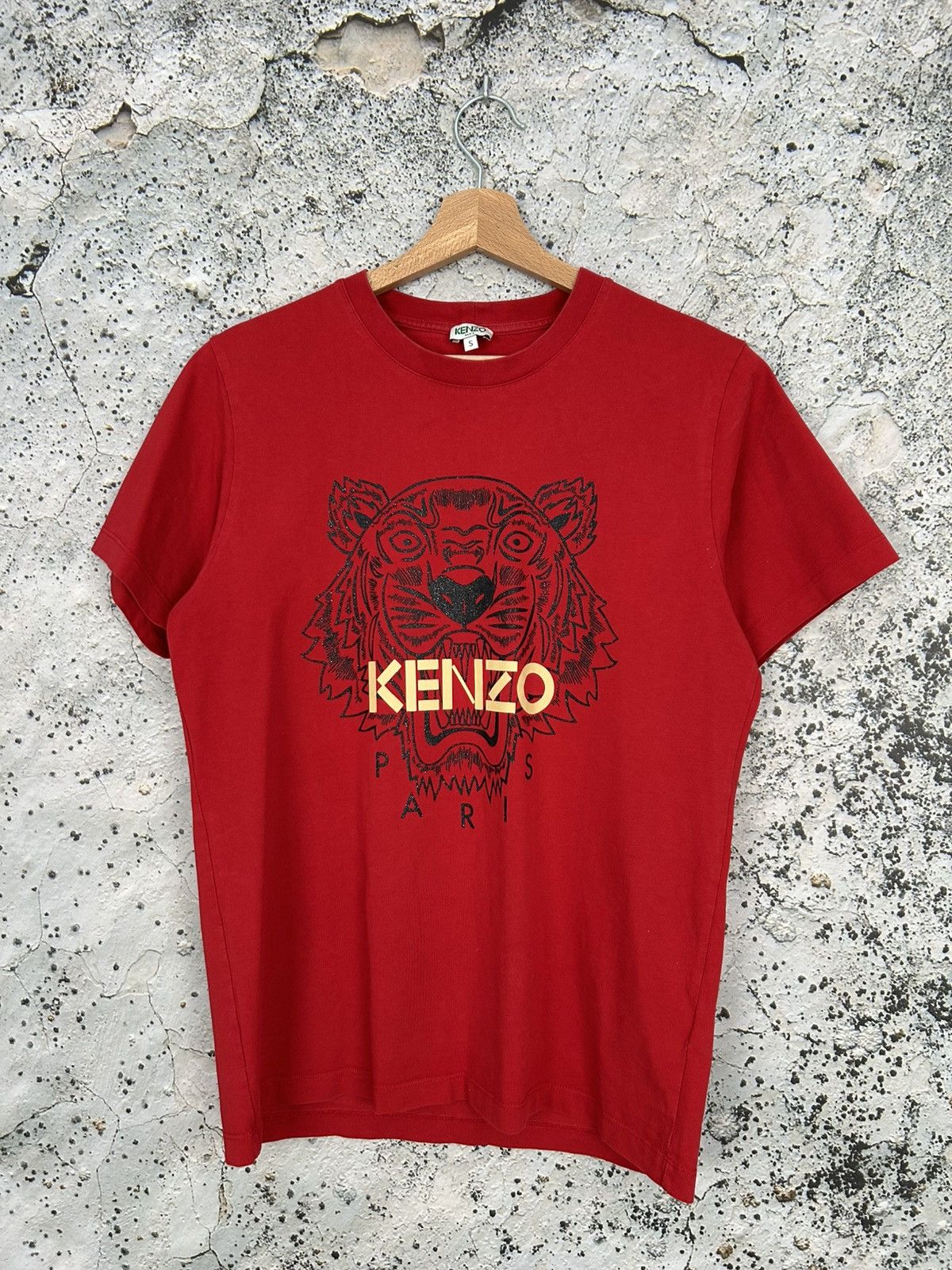Kenzo Kenzo Paris Tiger Graphic Tee Streetwear Vintage Designer Size US S / EU 44-46 / 1 - 1 Thumbnail
