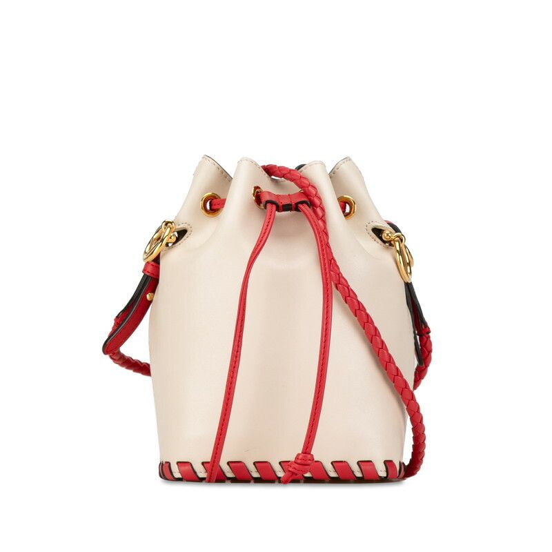 Fendi Fendi Leather Mon Tresor Shoulder Bag 8Bs010 Leather Crossbody Bag 8Bs010 in Beige, Women's